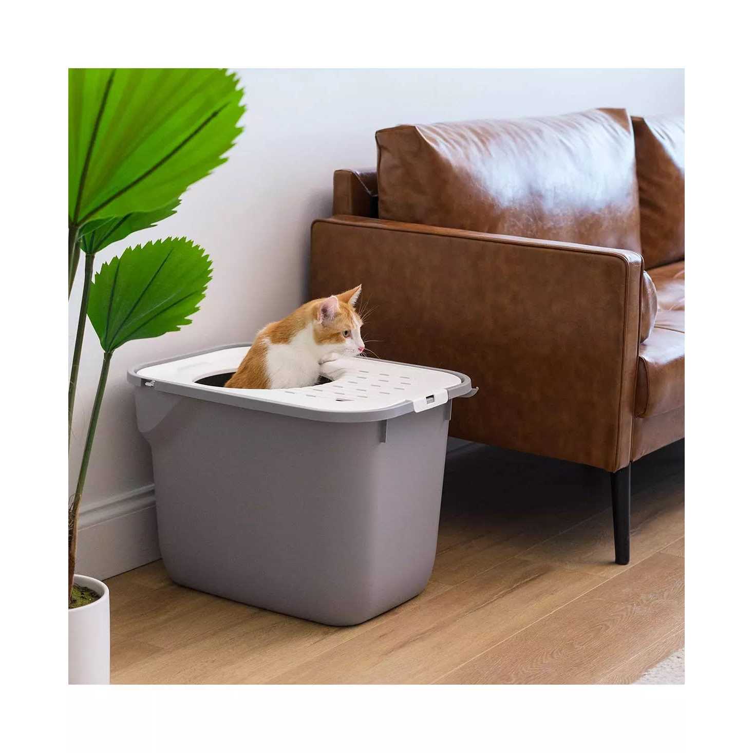 IRIS USA Top Entry Cat Litter Box