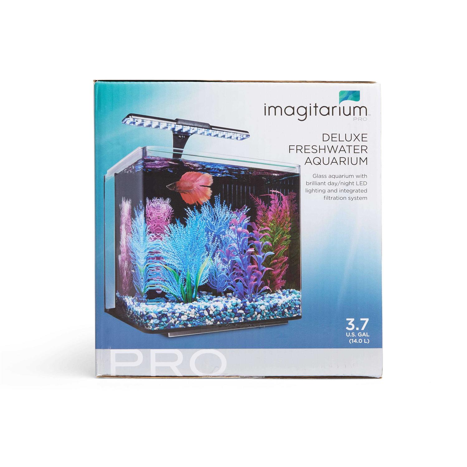 Imagitarium Pro Delux Freshwater Aquarium 3.7-gallon