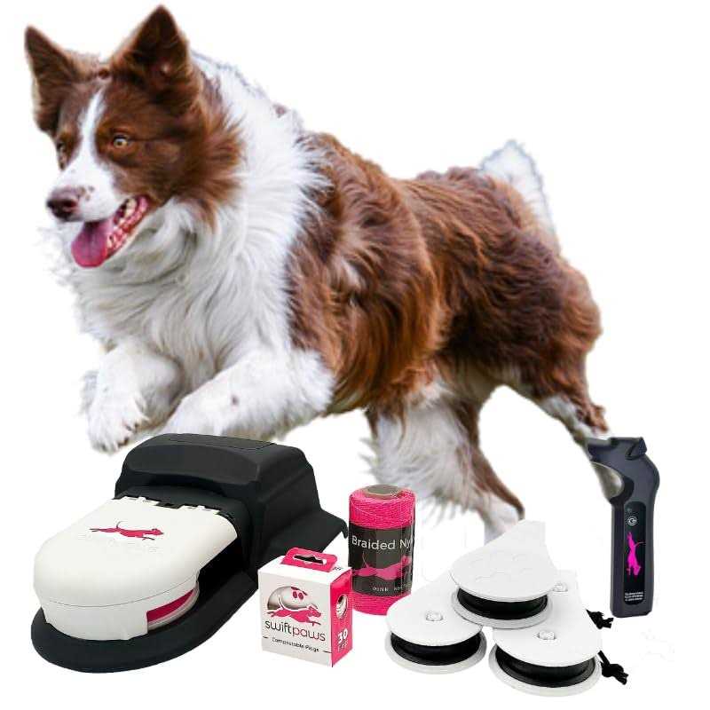 SwiftPaws Home Original Remote-Control Chase Toy for Dogs Flag Lure Course