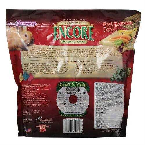 Brown’s Encore Gourmet Foraging Feast Pet Rabbit Food