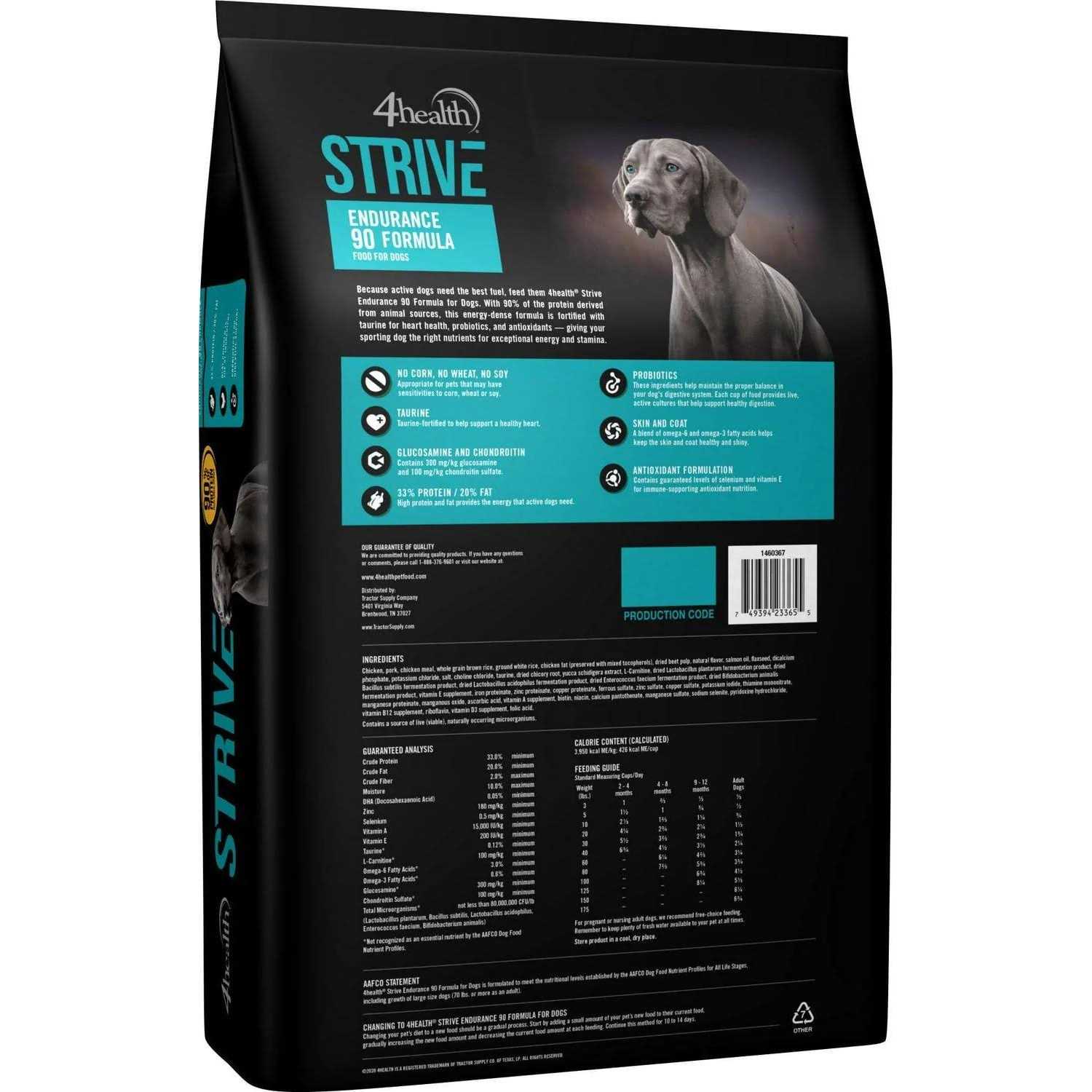 4health 9696 Strive Endurance 90 Formula Dry Dog Food