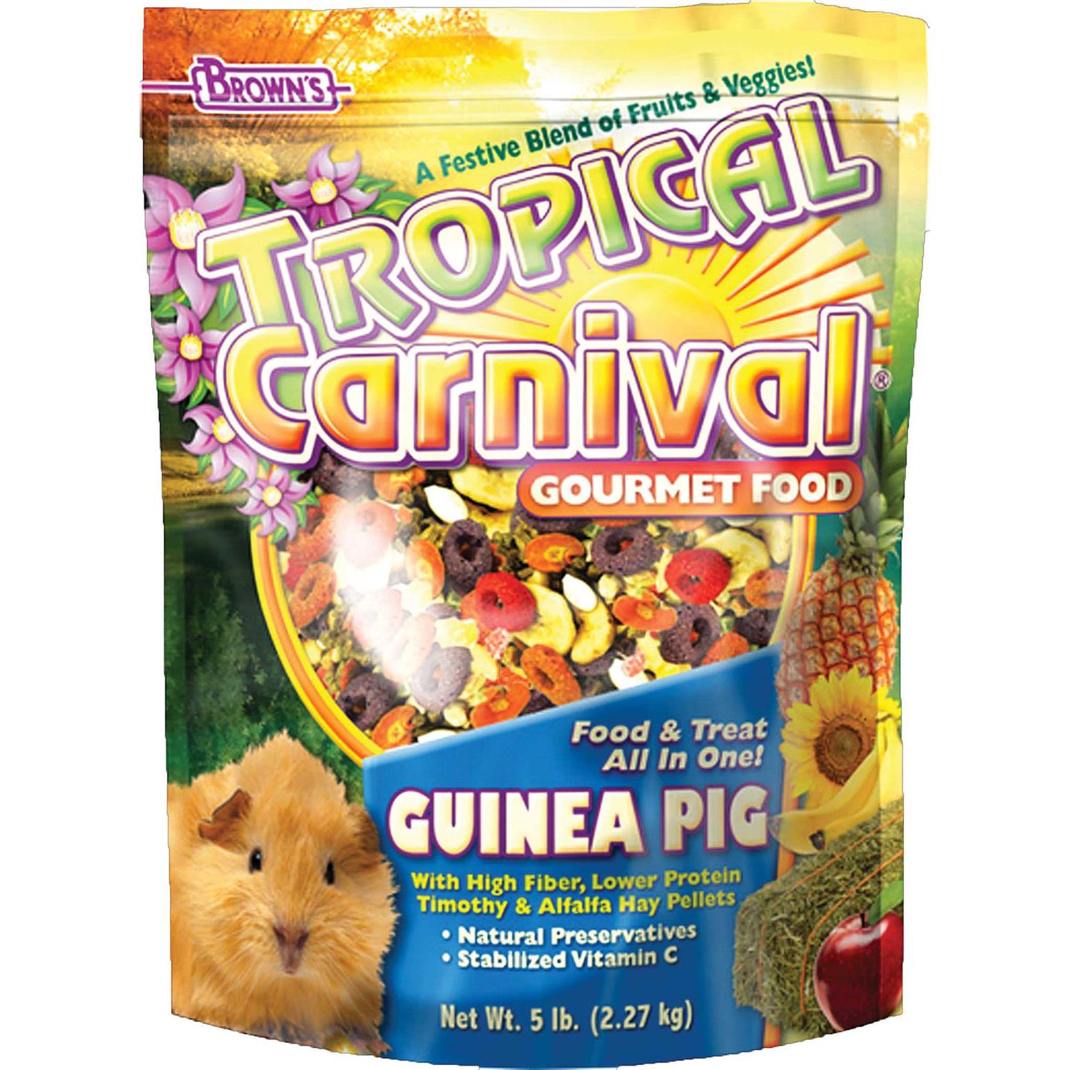 Brown’s Tropical Carnival Gourmet Guinea Pig Food