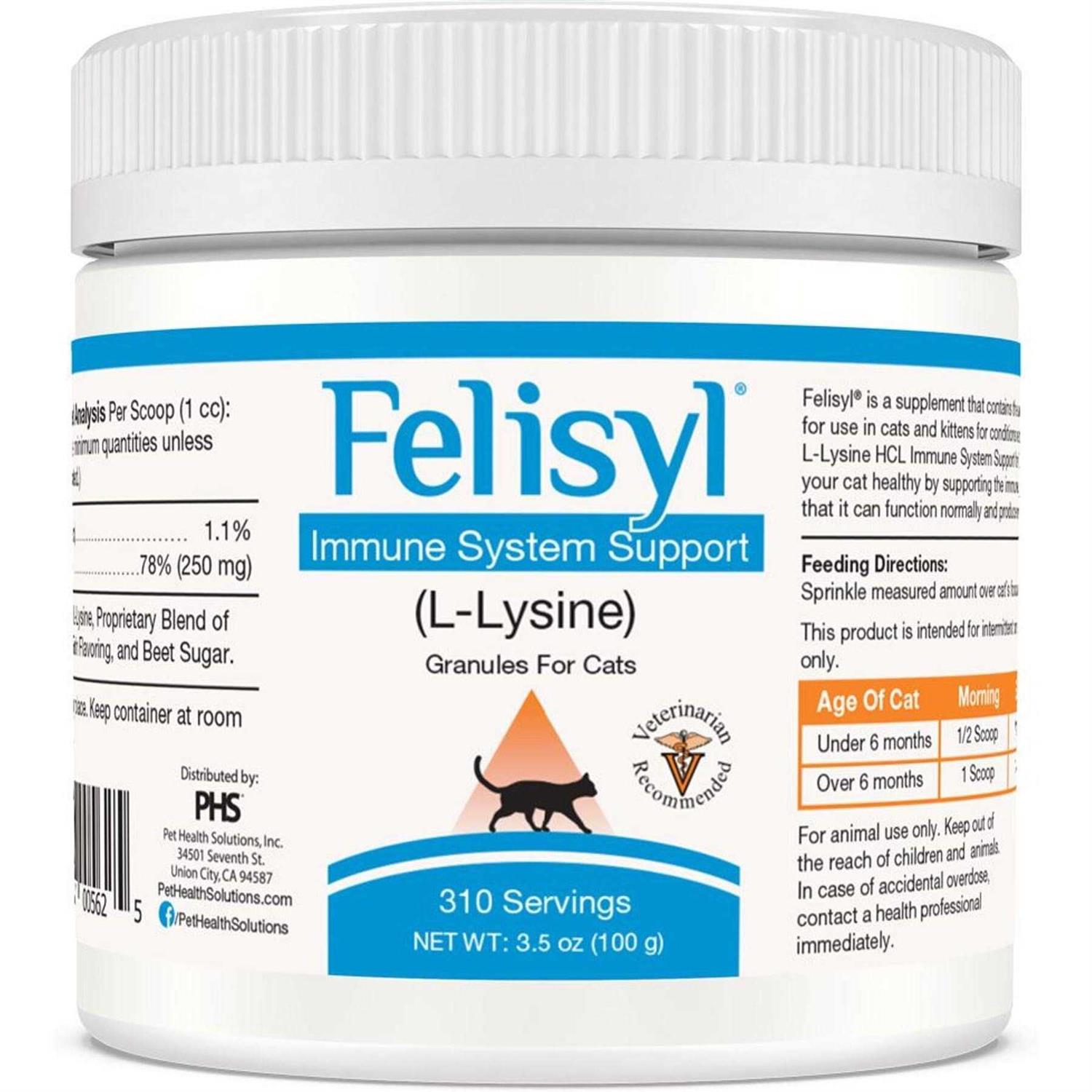 Felisyl L-Lysine Immune System Support Granules for Cats