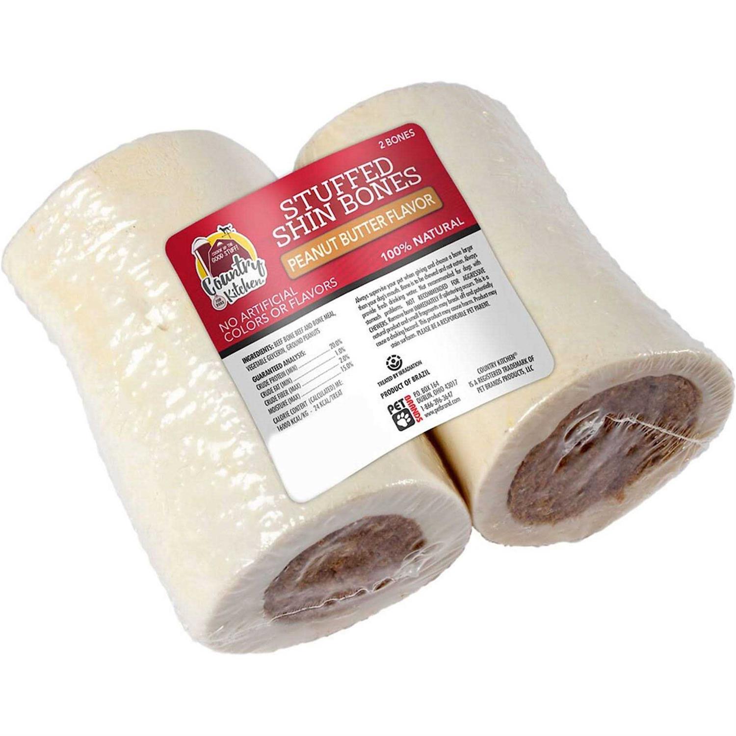 Country Kitchen Peanut Butter Stuffed Shin Bone Dog Treats