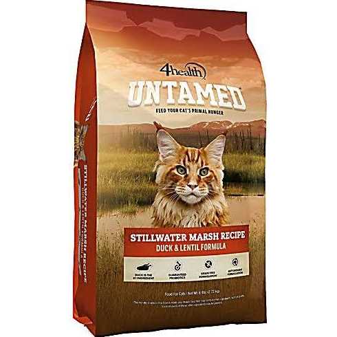 4health Untamed Stillwater Marsh All Life Stages Grain-Free Duck and Lentils Formula Dry Cat Food 1251889