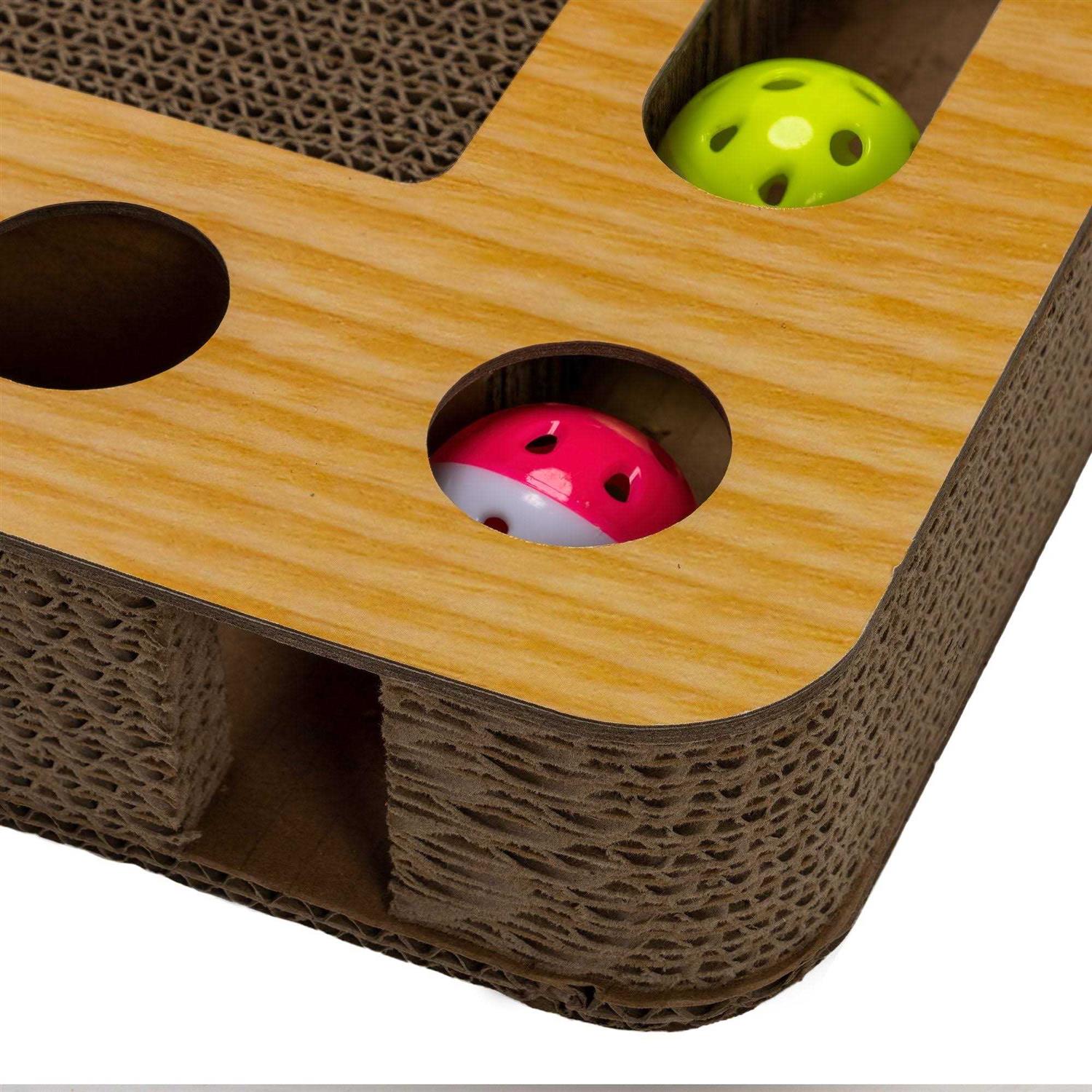 FurHaven Hexagon Busy Box Cat Scratcher