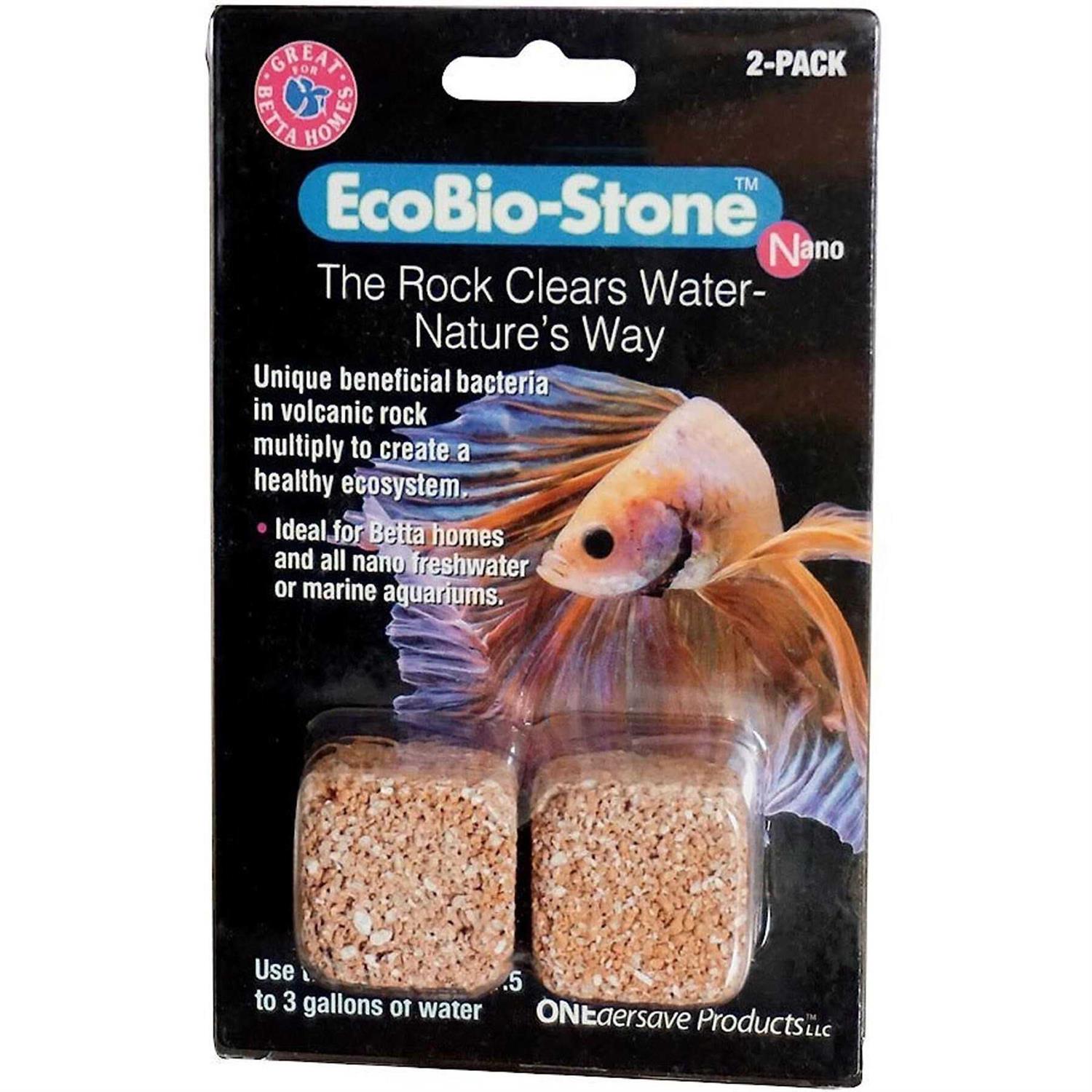 EcoBio-Block Stone Natural Volcanic Water Clarifier and Odor Remover Rock for Aquariums