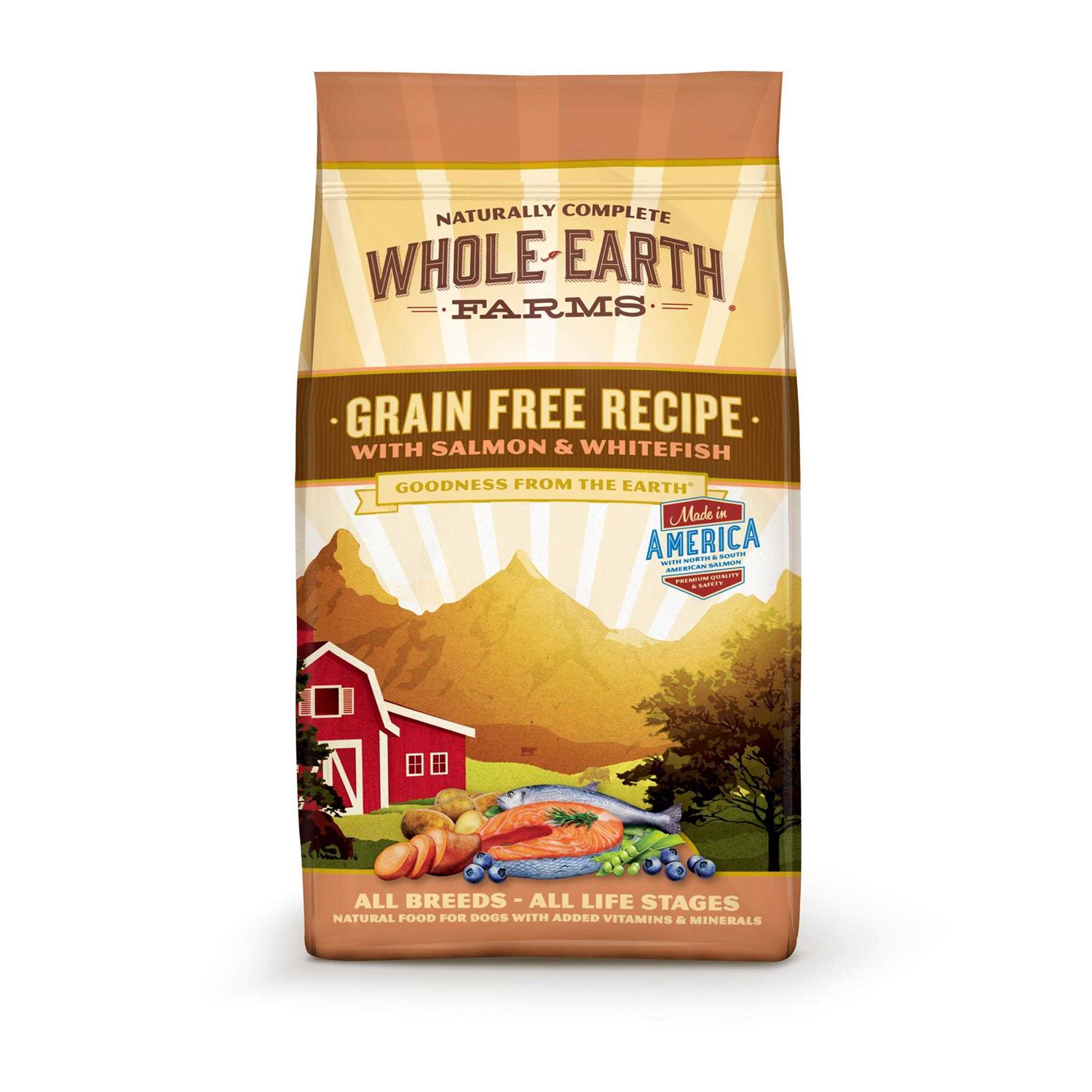 Whole Earth Farms Grain Free Dry Dog Food Salmon & Whitefish Recipe