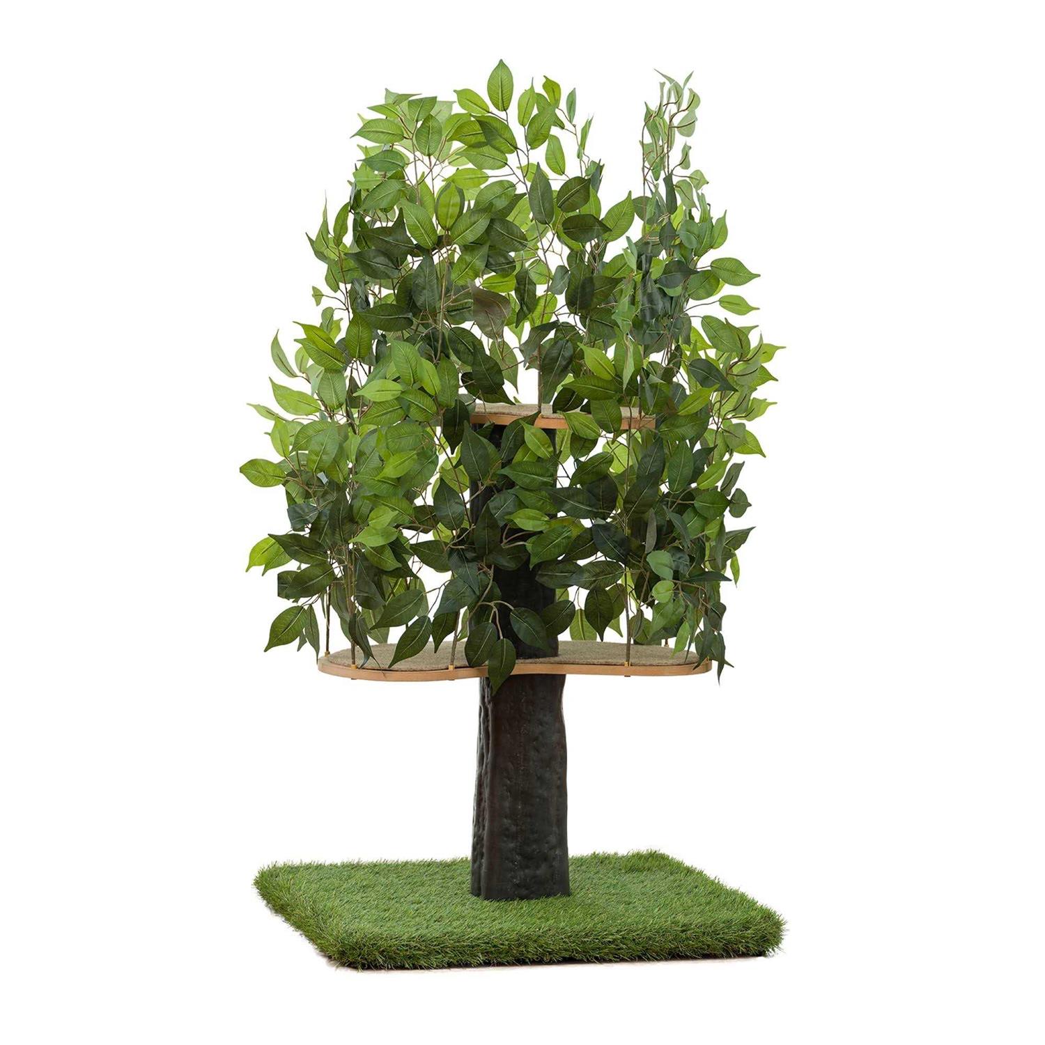 On2 Pets 4ft Interchangeable Leaves Cat Activity Tree Indoor Cat Tower