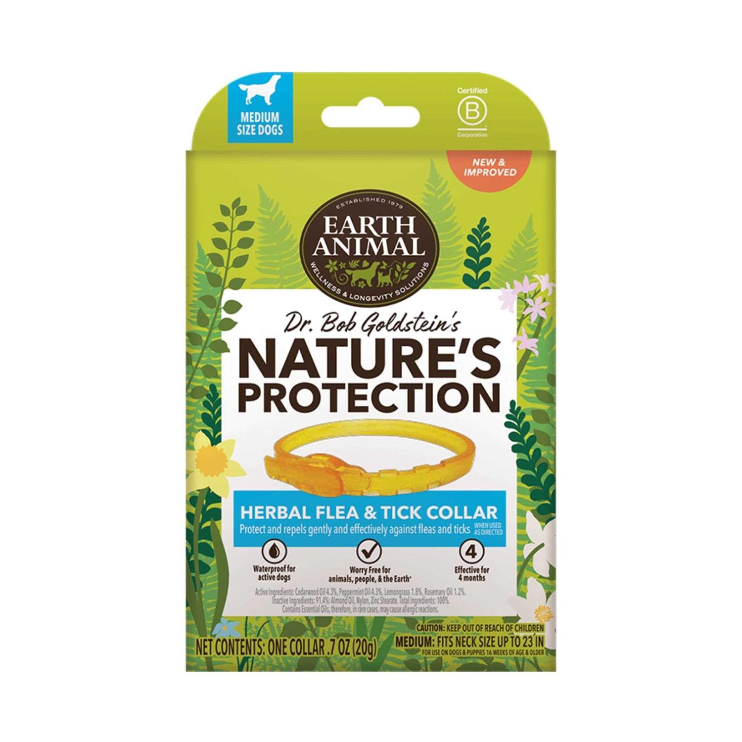 Earth Animal Herbal Flea Tick Collar for Dogs