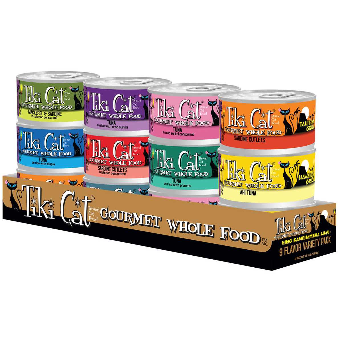 Tiki Cat King Kamehameha Luau Variety Pack Cat Food
