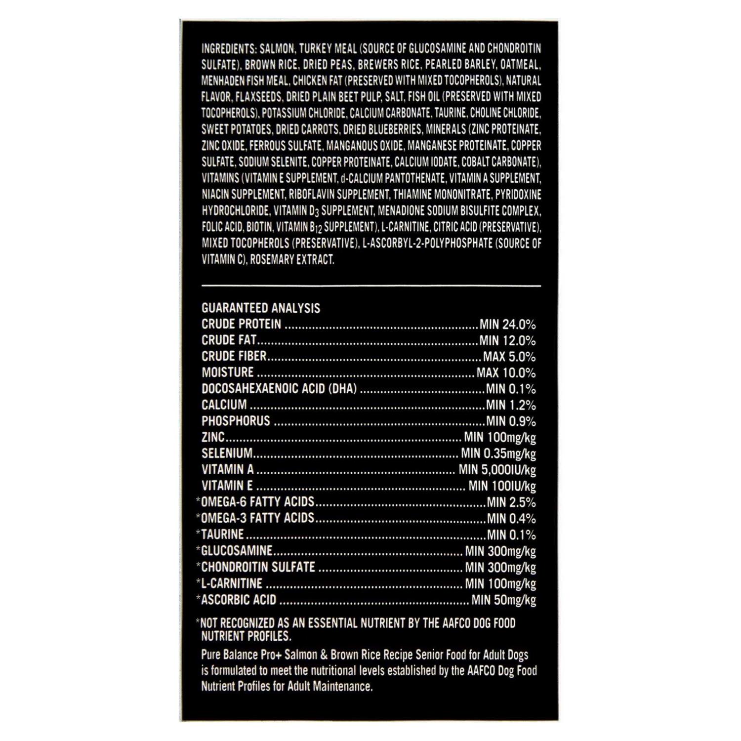 Pure Balance Pro+ Senior Salmon & Brown Rice Recipe Dry Dog Food