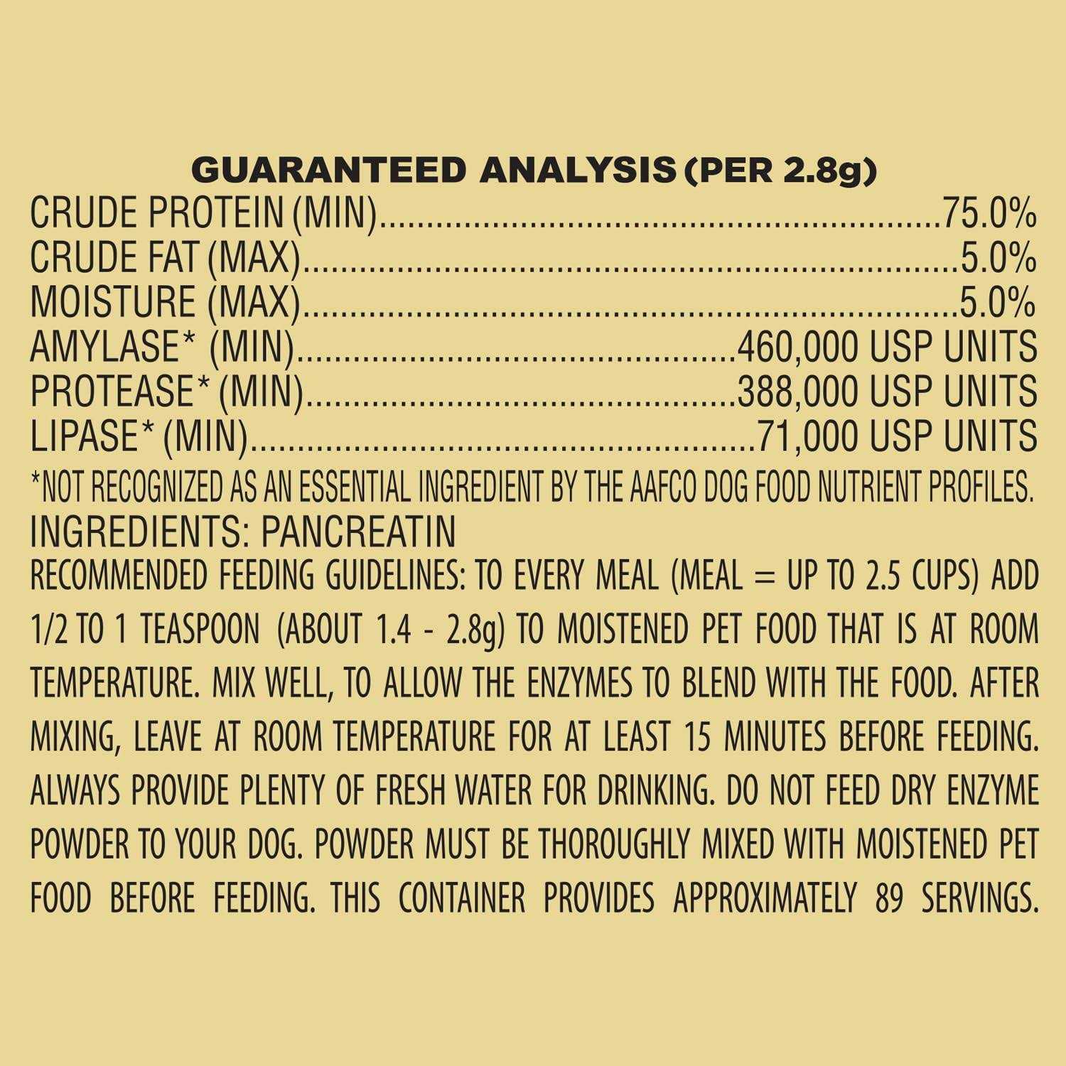 Pan-tenex 10x Digestive Enzymes for Dogs