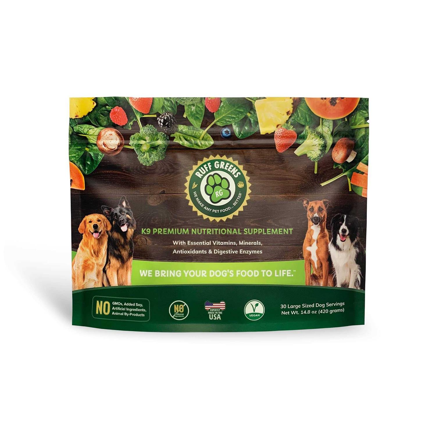 Ruff Greens Vitamin & Mineral Supplement Nutritional Support Dogs
