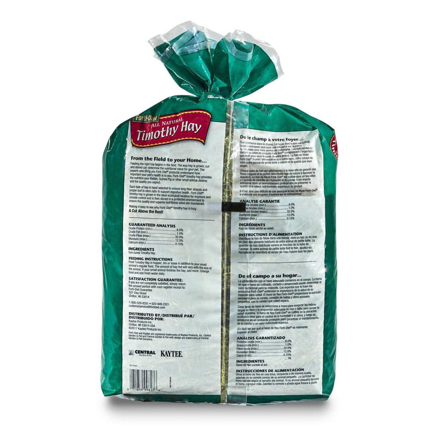 Kaytee Forti-diet Natural Timothy Hay