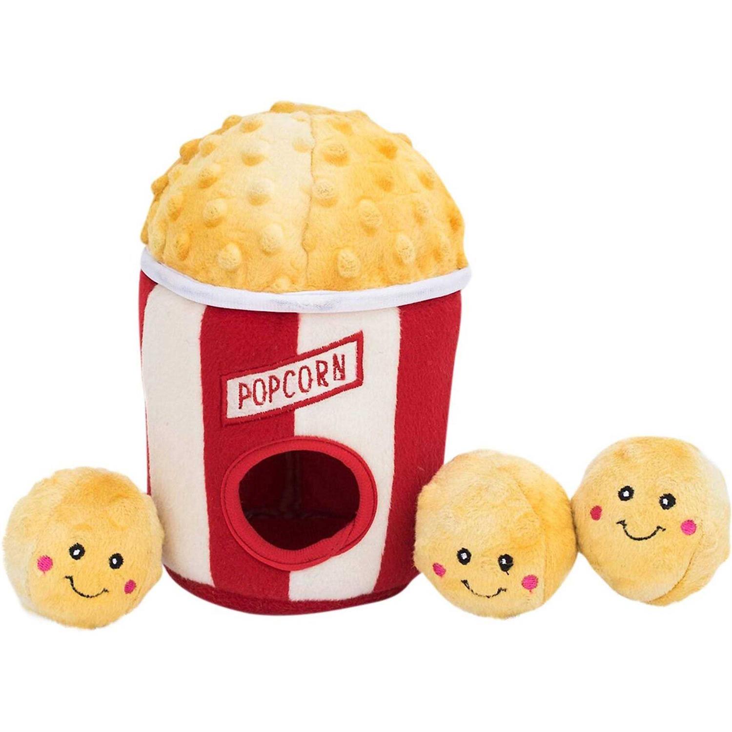 ZippyPaws Zippy Burrow Popcorn Bucket Dog Toy
