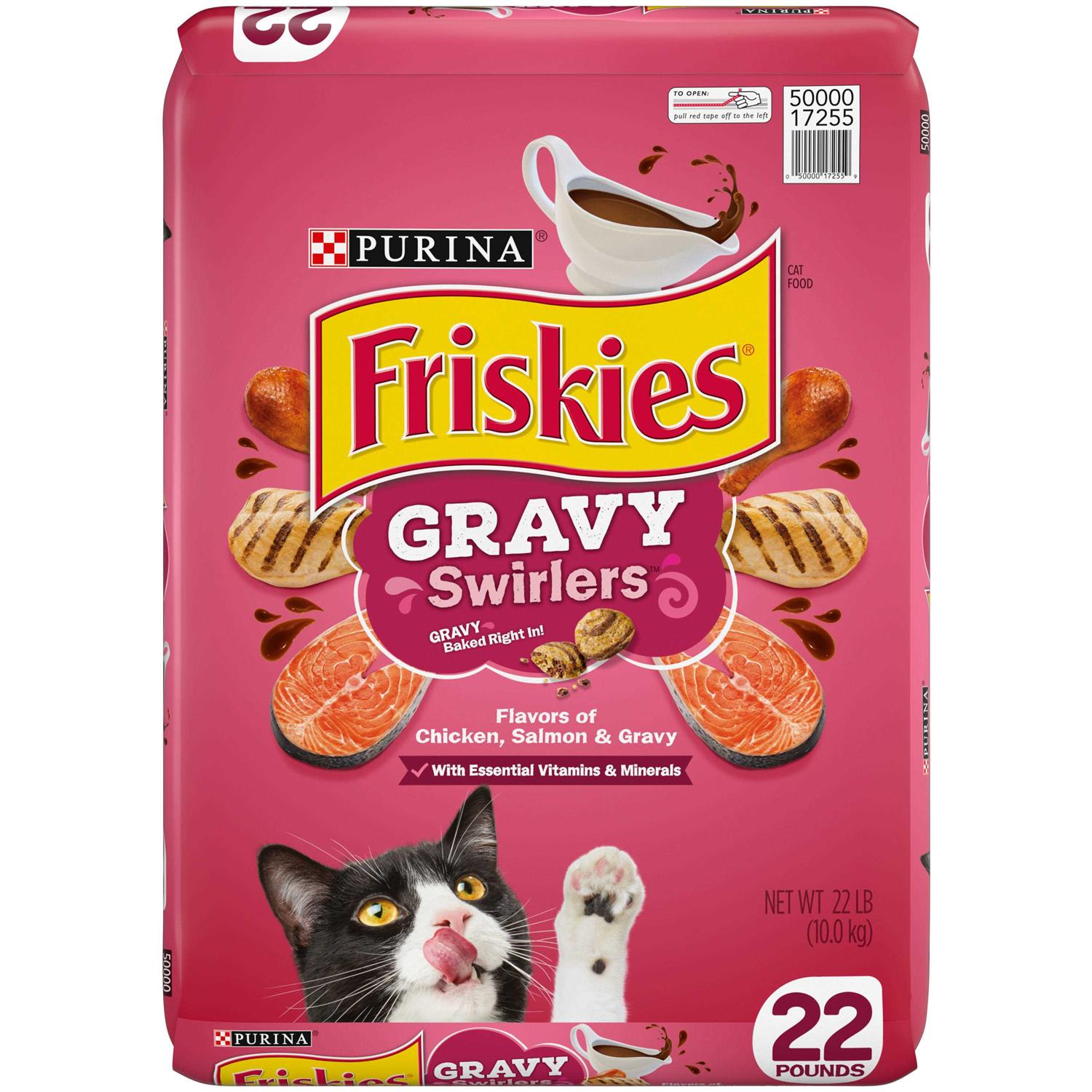 Friskies Dry Cat Food Gravy Swirlers