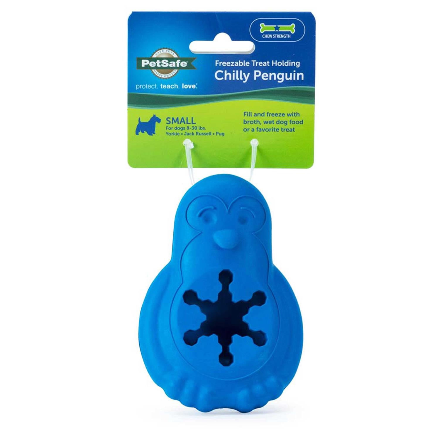 PetSafe Chilly Penguin Freezable Treat Holding Dog Toy
