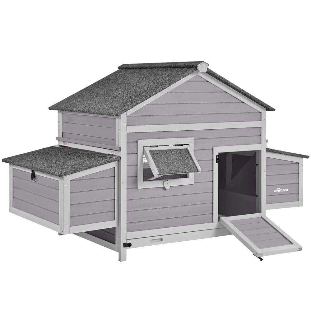 aivituvin Wooden Chicken Hen House for 3-4 Hens AIR59