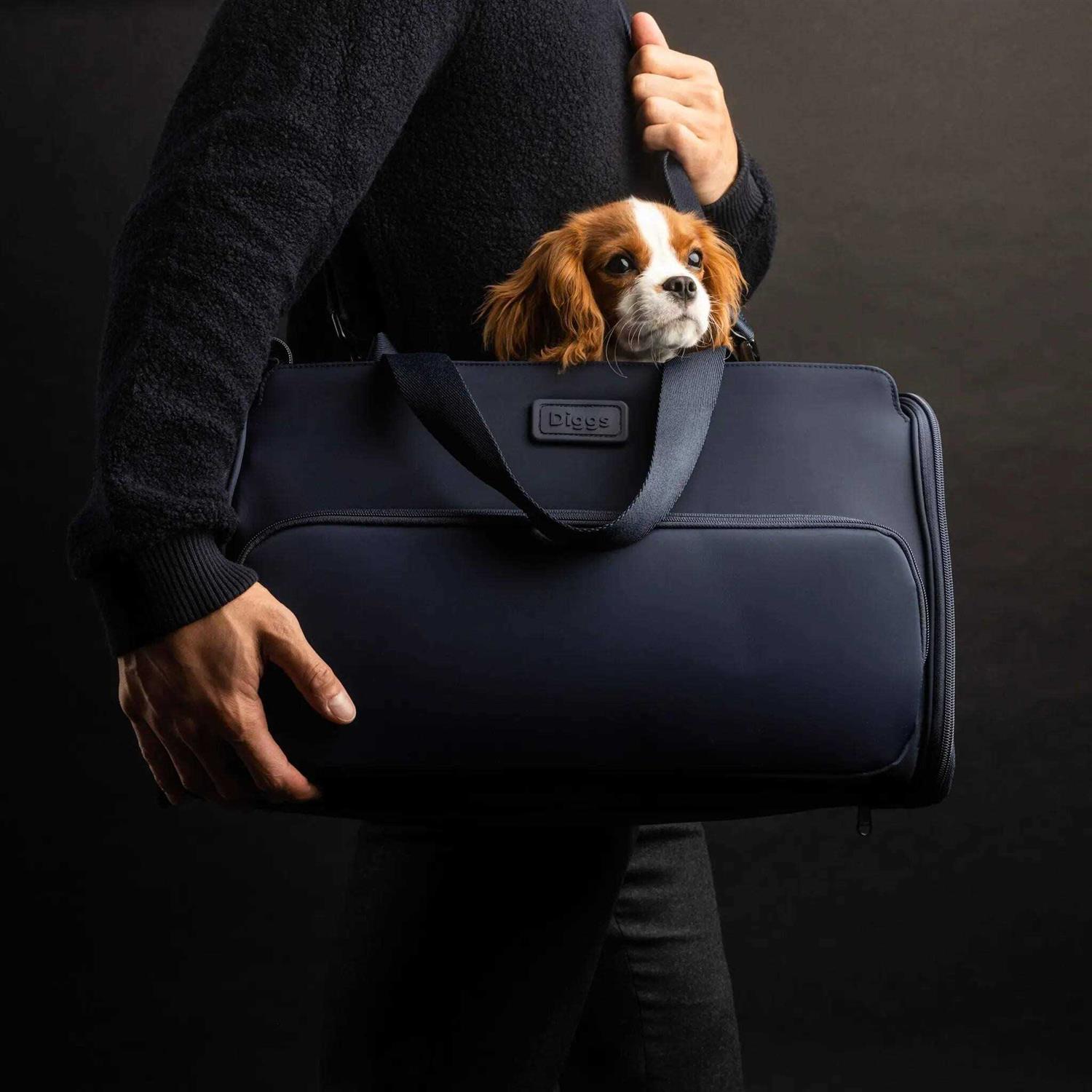 Diggs Travel Pet Carrier for Small Dogs and Cats, Plane, Train, or Car