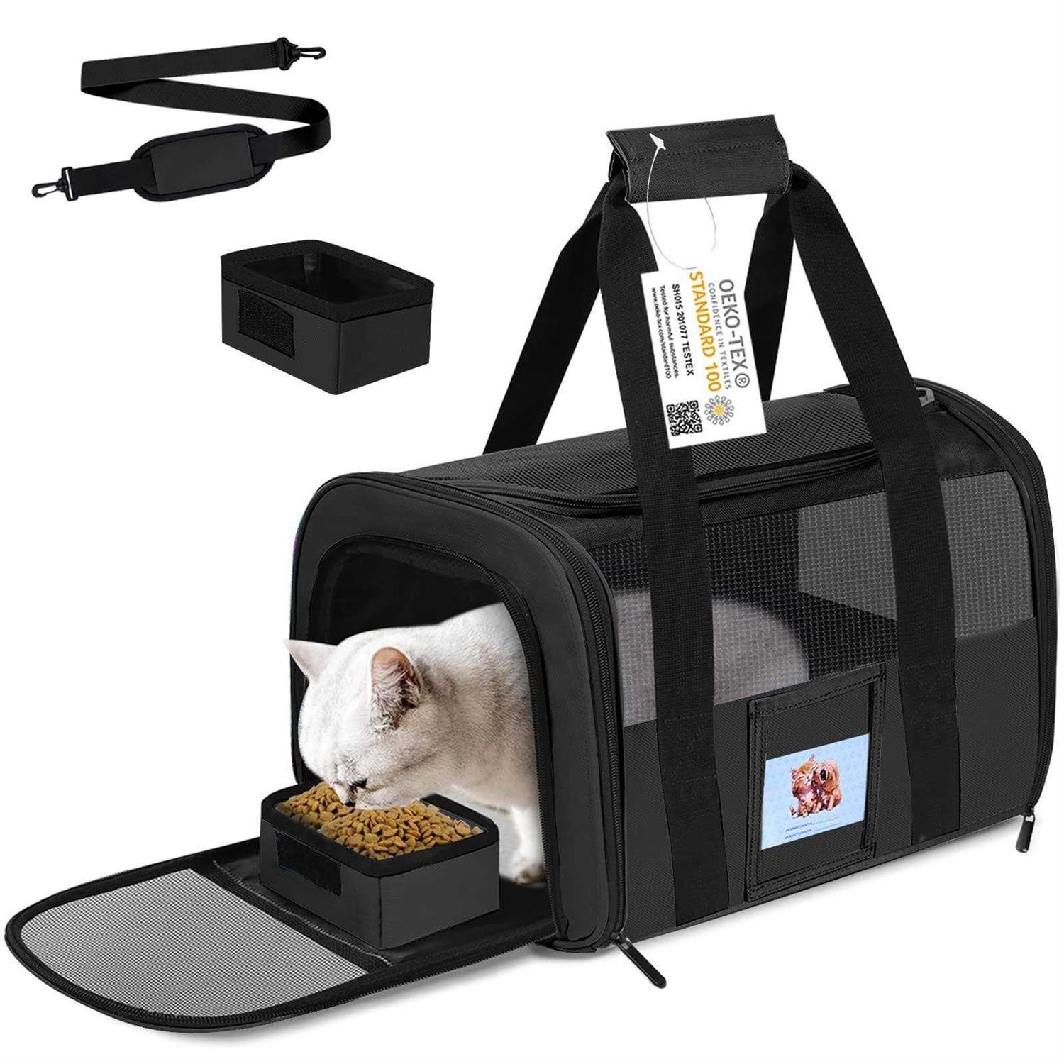 Seclato Cat Carrier Dog Pet Carrier Airline Approved for Cat
