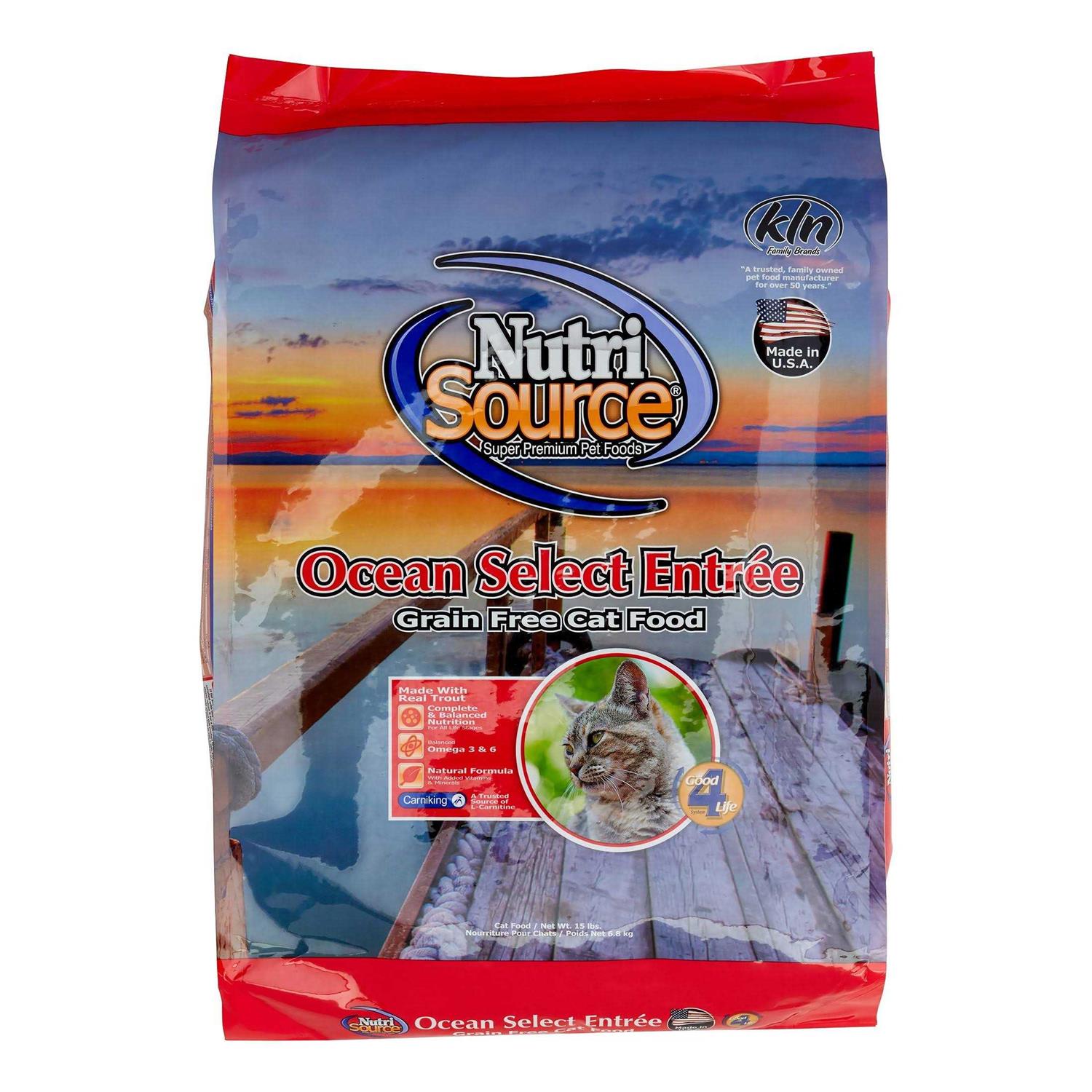 NutriSource Grain Free Ocean Select Cat Food