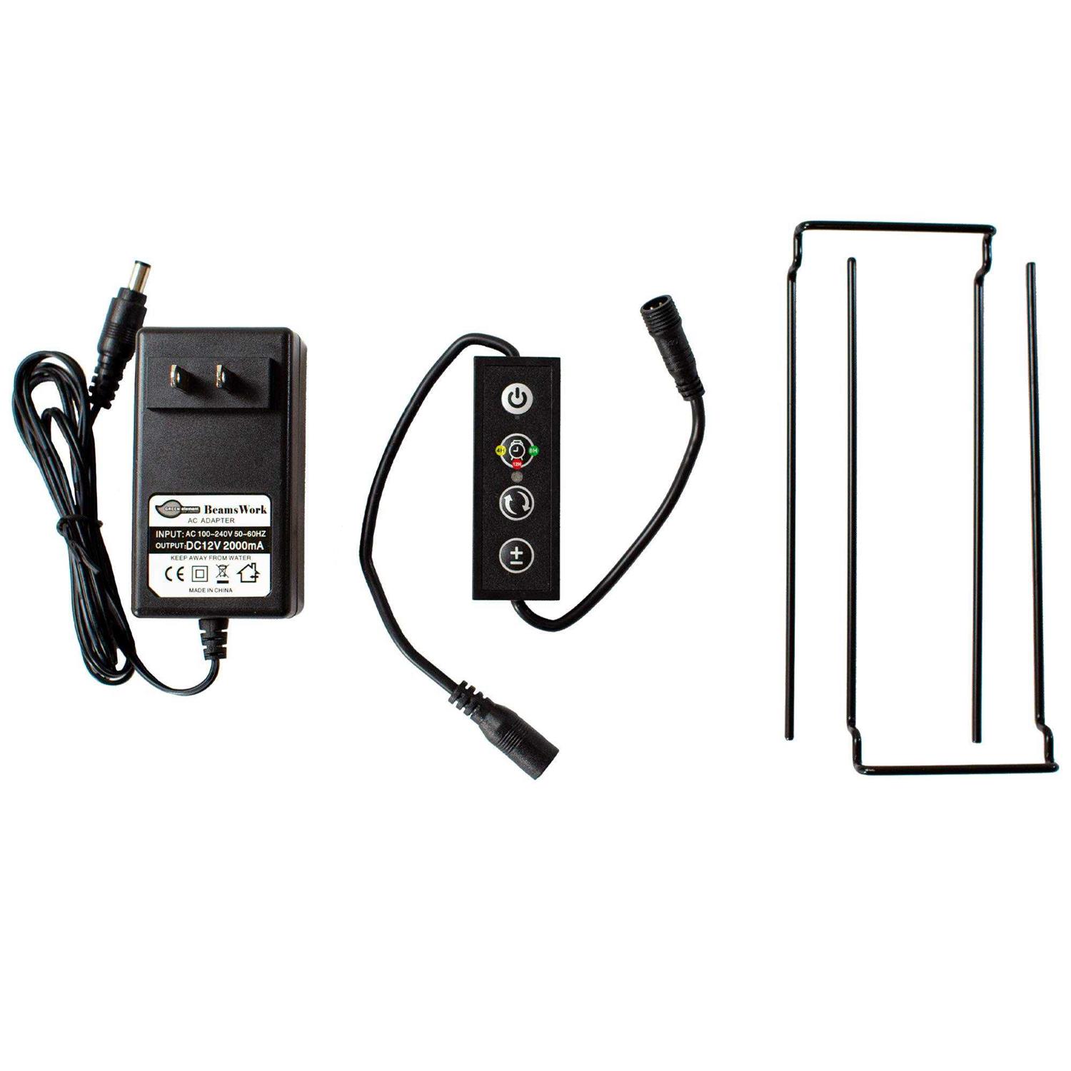 BeamsWork Vivio Full Spectrum LED Timer Adjustable Dimmer Aquarium Fish Tank Light Freshwater 12 20 24 30 36 48