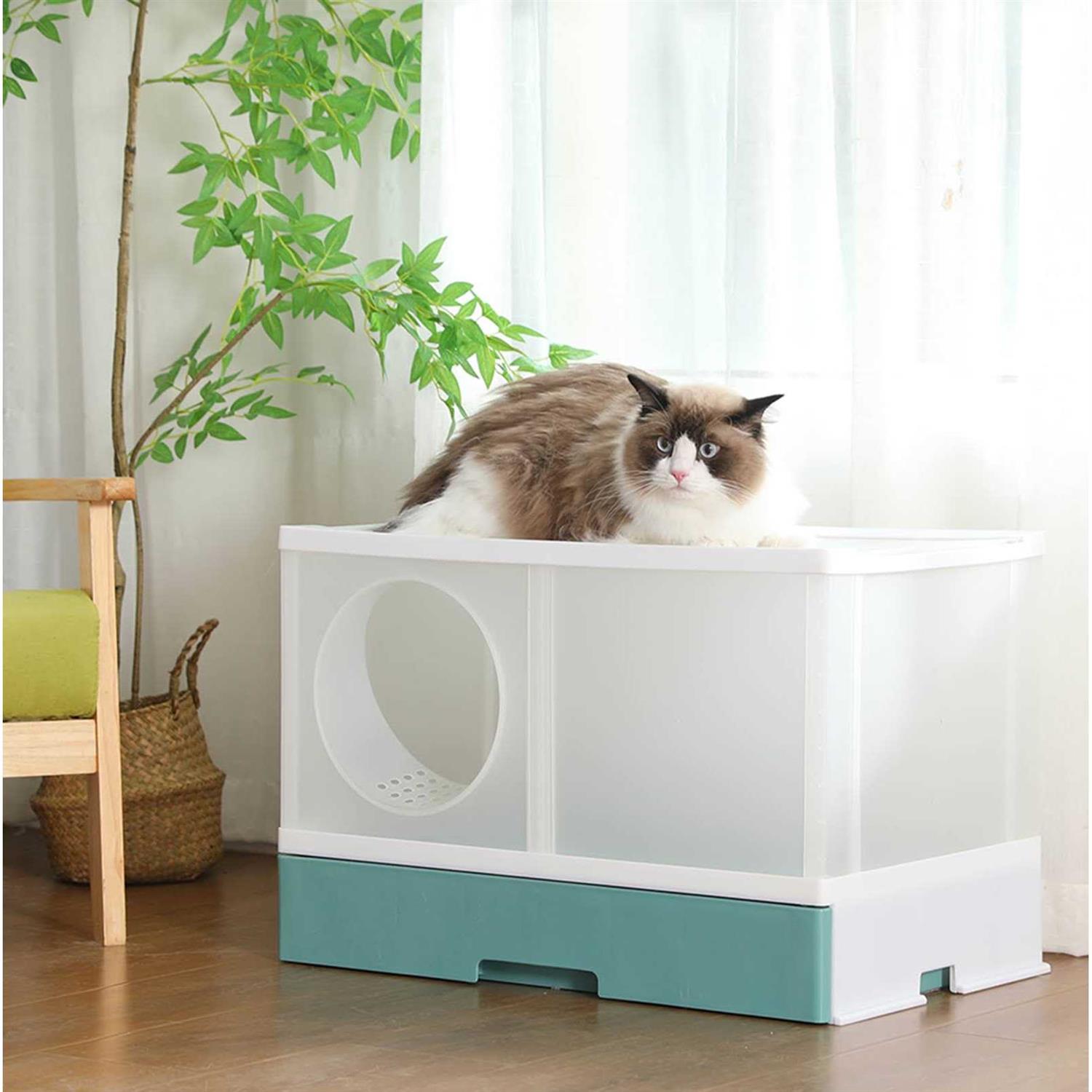 PeTraum Extra Large Jumbo Cat Litter Box TIGO-X V2.0