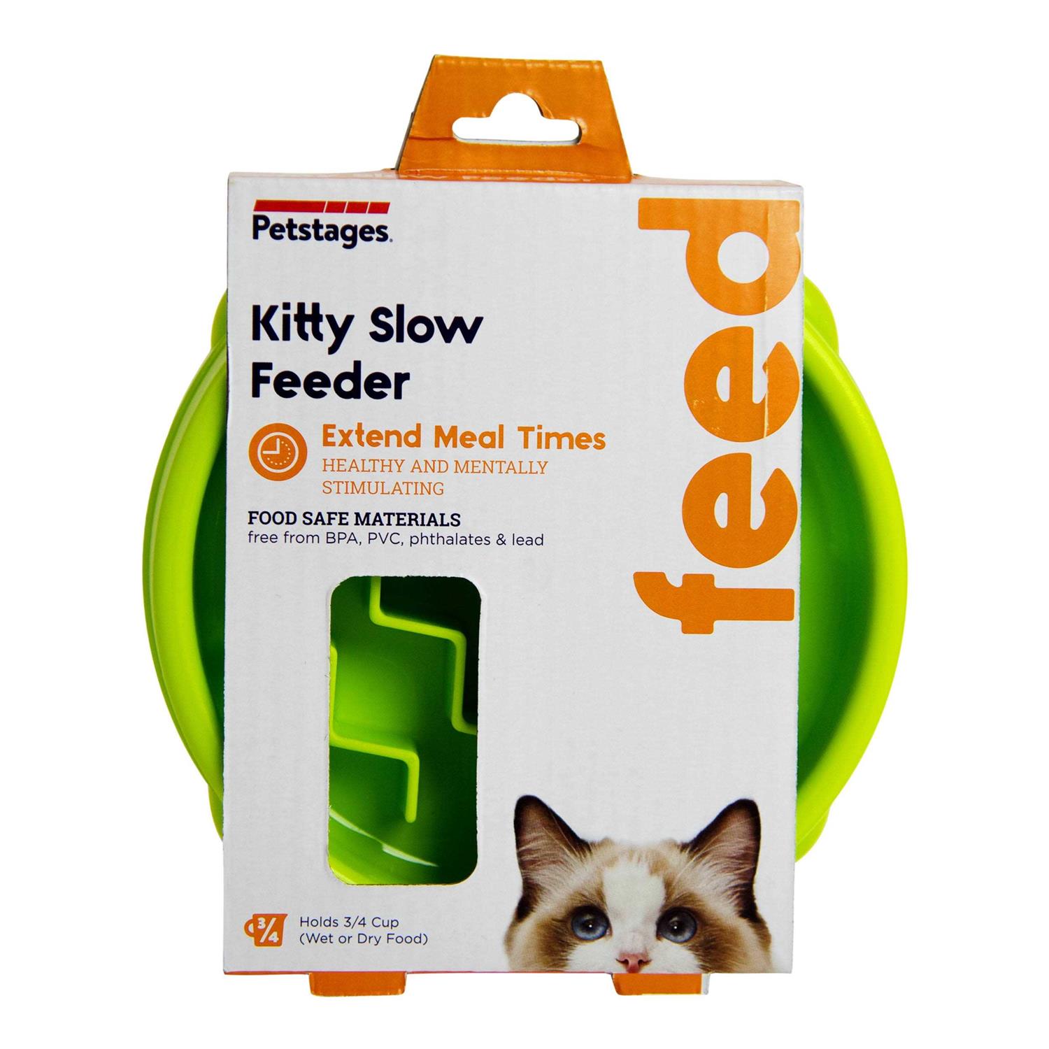Petstages Kitty Slow Feeder Cat Bowl