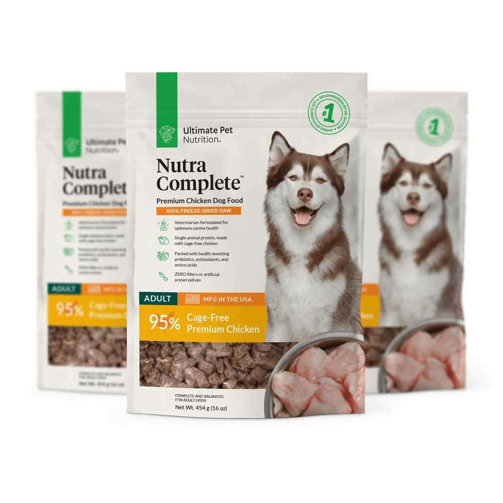 Ultimate Pet Nutrition Freeze Dried Raw Nutra Complete Chicken Dog Food