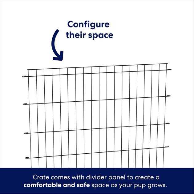 Frisco Heavy Duty Fold & Carry Double Door Collapsible Wire Dog Crate