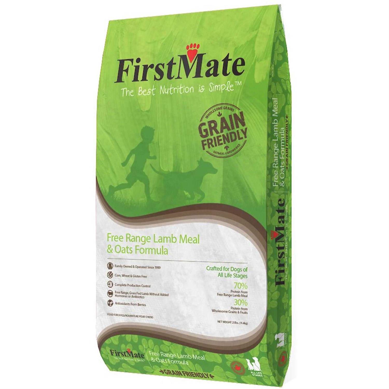 FirstMate Grain Friendly Formula Dog Food Free Range Lamb & Oats