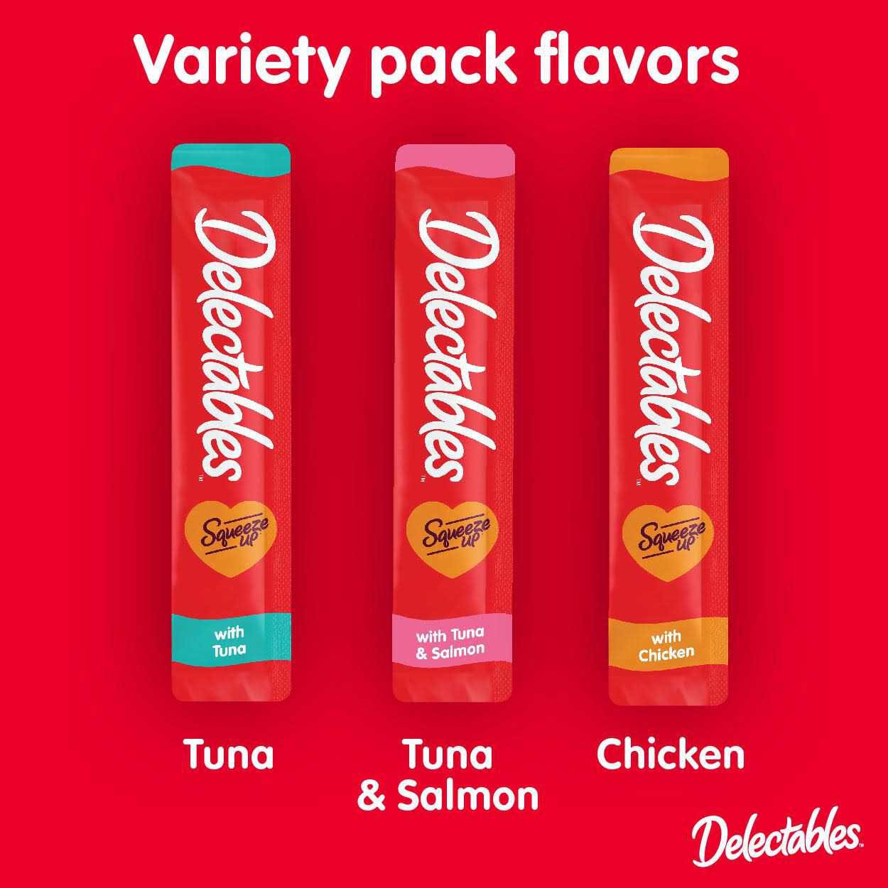 Delectables Squeeze Up Cat Treats Variety Pack