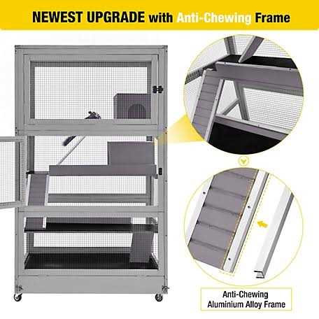 Aivituvin Large Wooden Chinchilla Ferret Cage AIR56