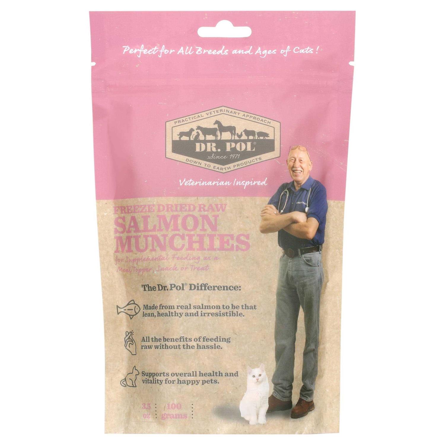 Dr. Pol Freeze Dried Munchies Salmon Dog Treat and Meal Topper