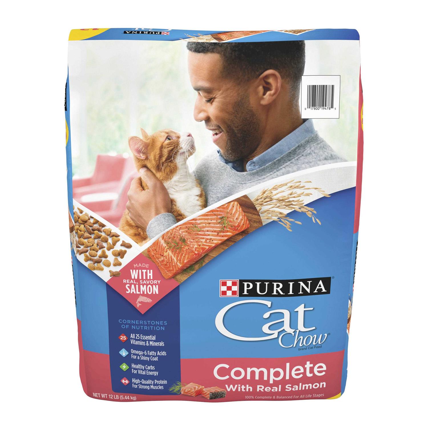 Purina Cat Chow Complete with Salmon High Protein Dry Cat Food