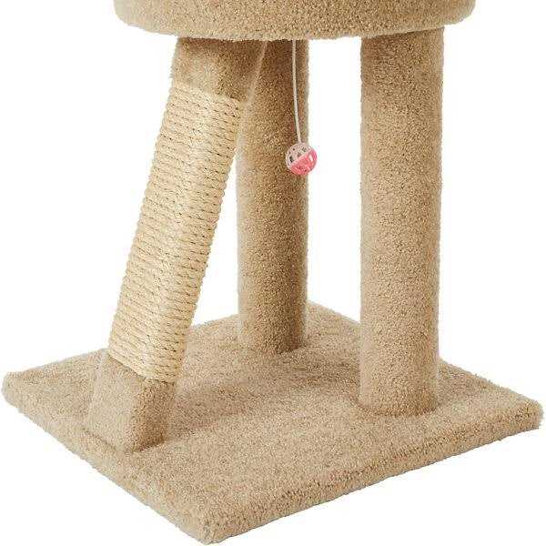 Frisco 24-in Real Carpet Cat Scratching Perch with Toy