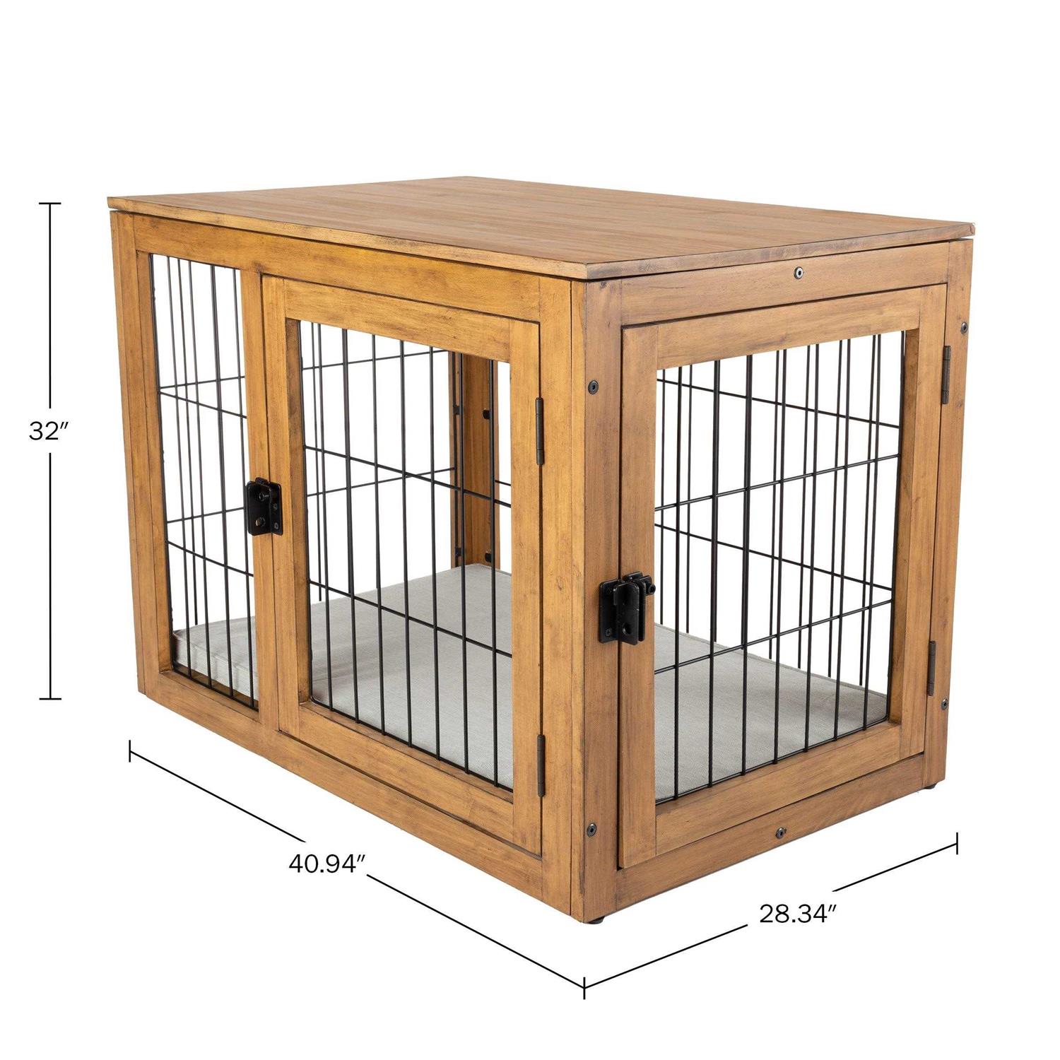 Petmaker Furniture-Style Dog Crate with Double Doors