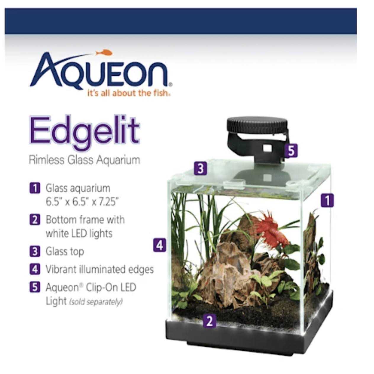Aqueon Edgelit Cube Aquarium