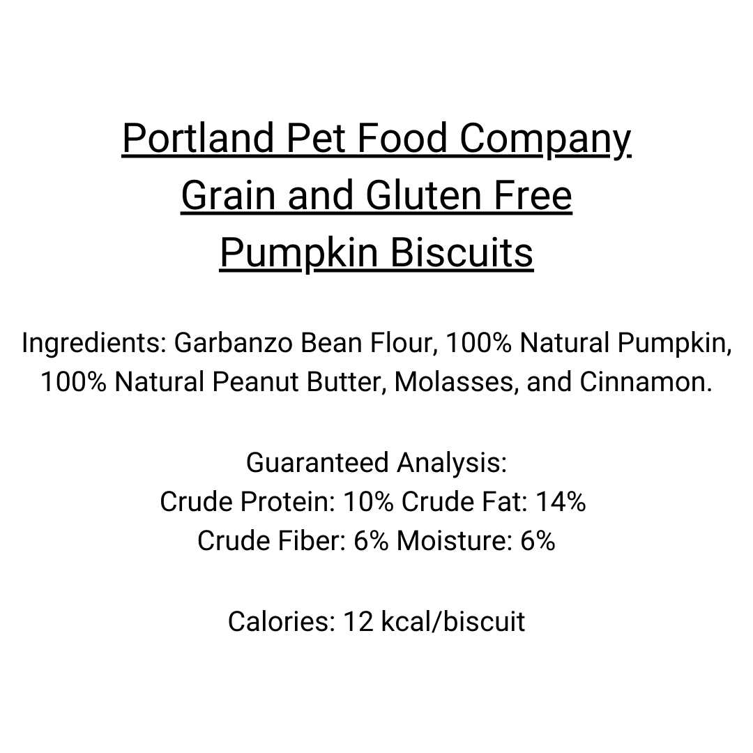 Portland Pet Food Pumpkin Biscuits Dog Treats
