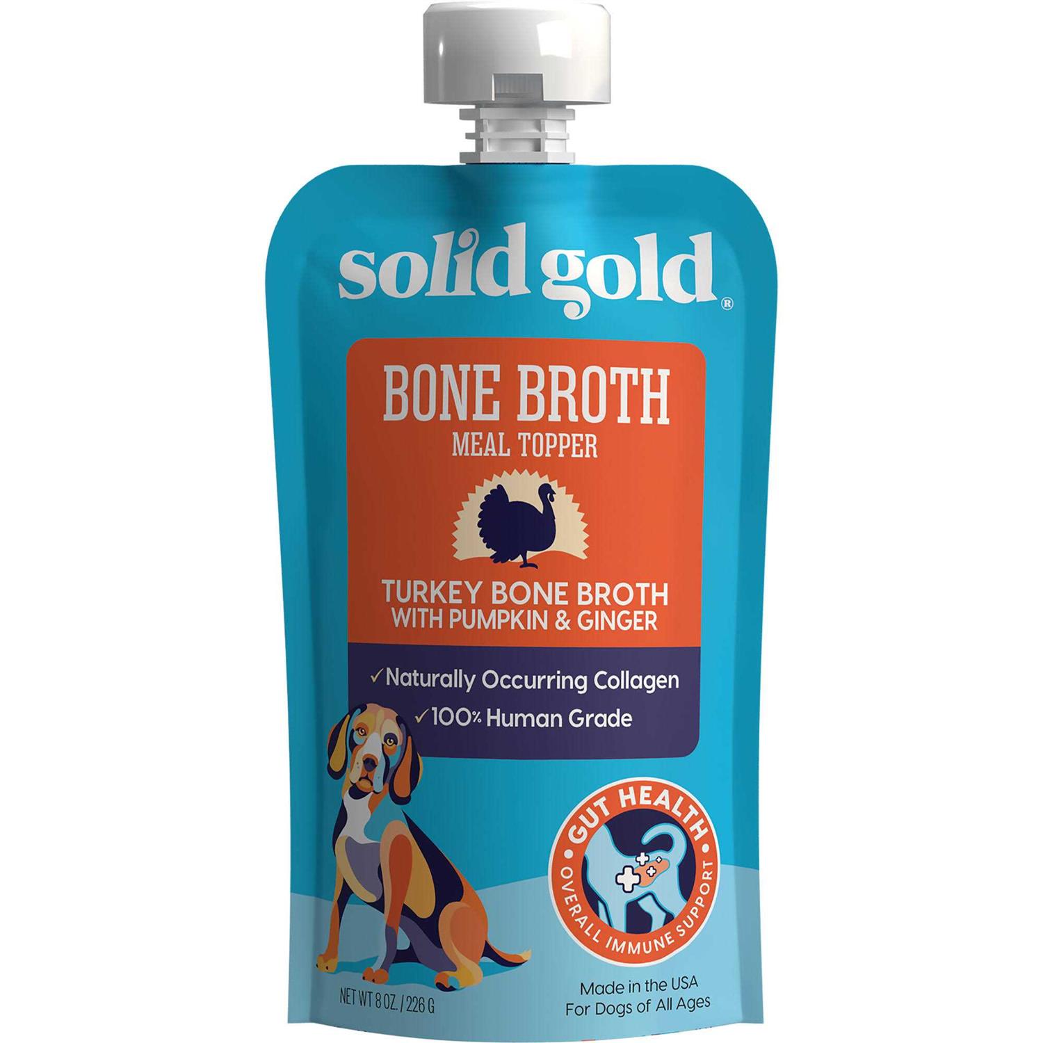 Solid Gold Turkey Bone Broth with Pumpkin & Ginger Dog Food Topper