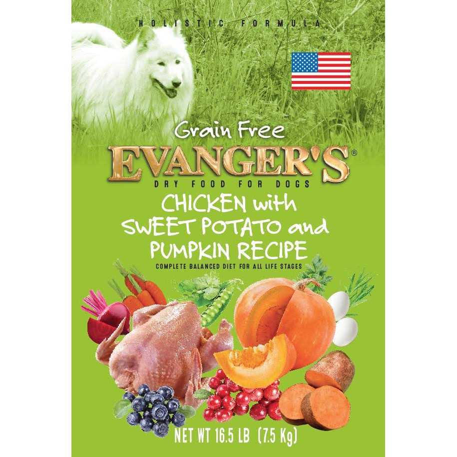 Evanger’s Chicken Sweet Potato & Pumpkin Grain Free Dry Dog Food