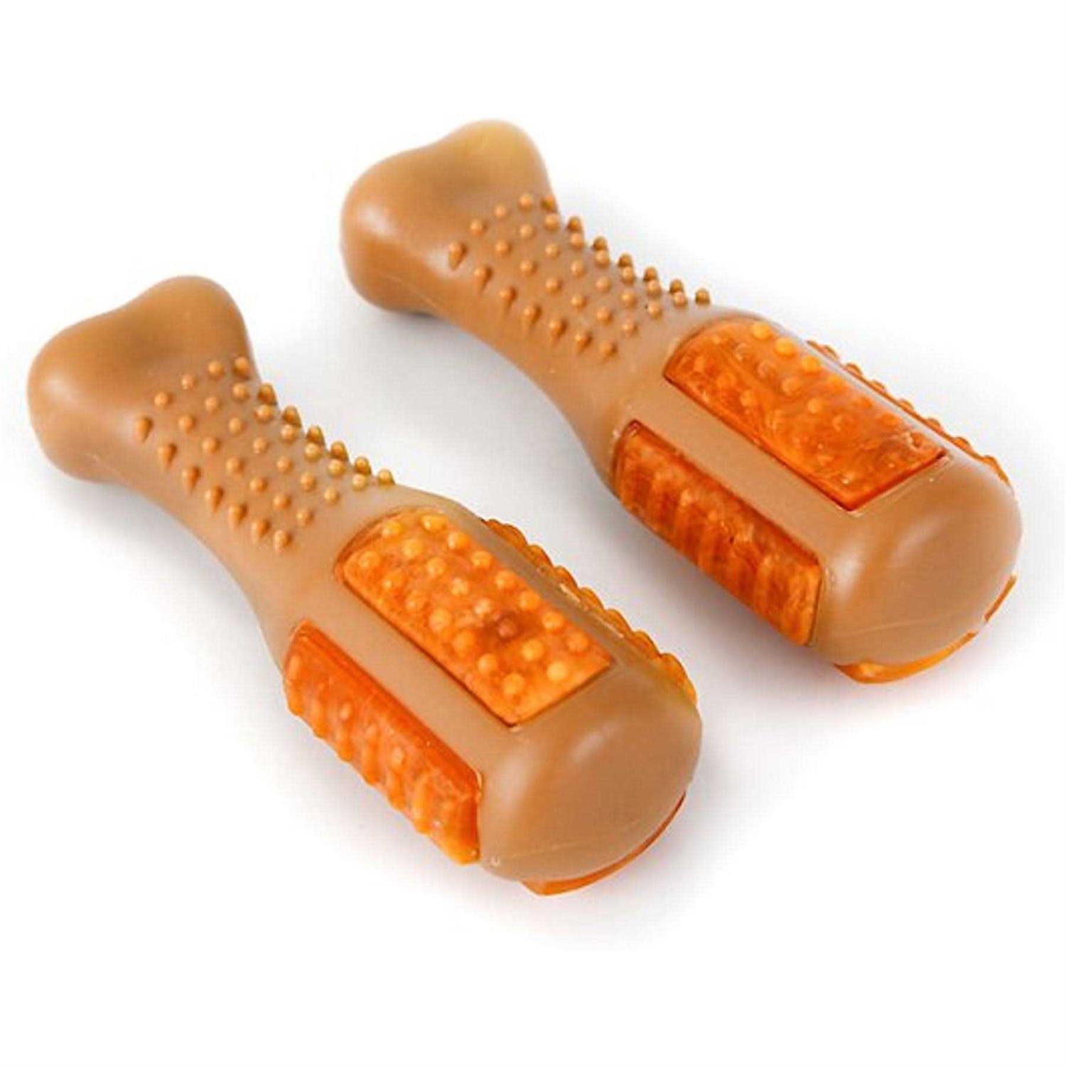 Hartz Chew Clean Chicken Flavored Drumstick Dog Treat & Chew Toy