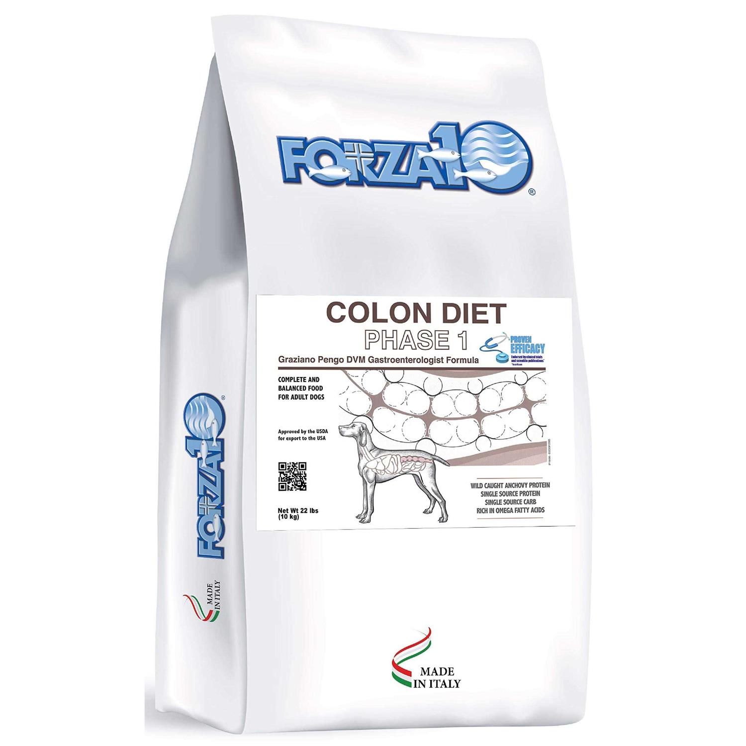 Forza10 Active Colon Support Diet Phase 1 Hydrolyzed Dog Food, Dry Dog Food Helps Dogs with Diarrhea, Colitis and Constipation