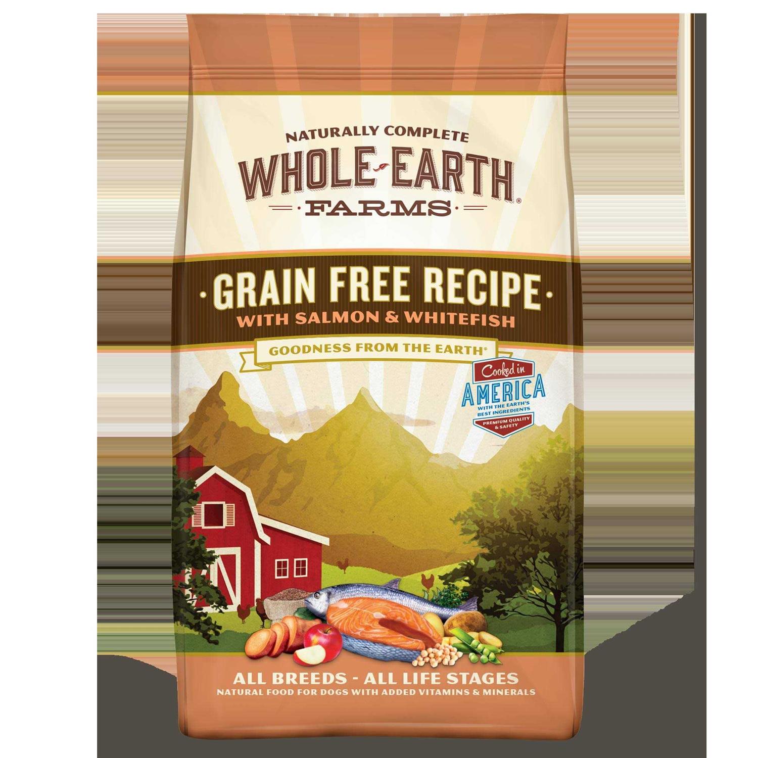 Whole Earth Farms Grain Free Dry Dog Food Salmon & Whitefish Recipe