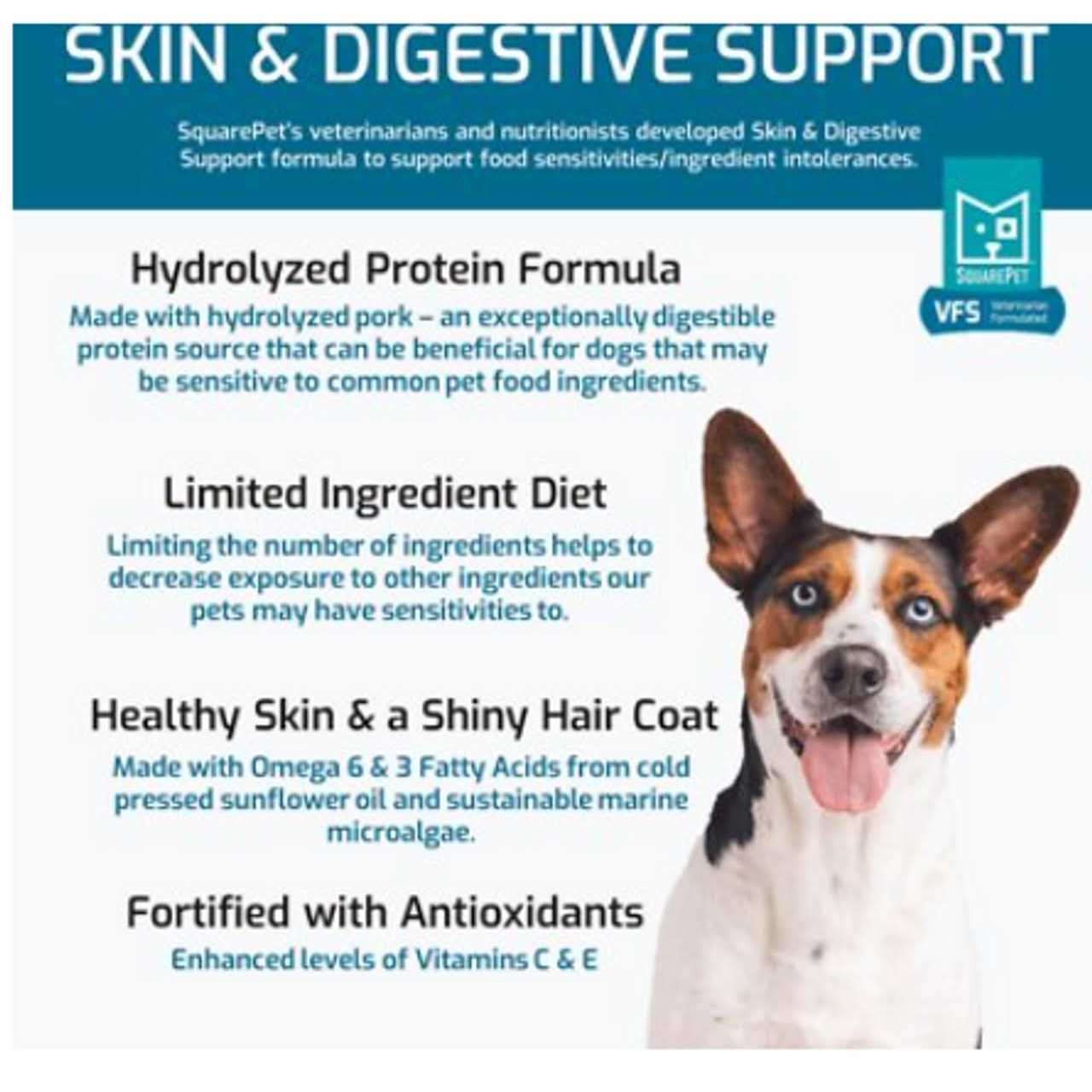 SquarePet VFS Skin & Digestive Support Dry Dog Food