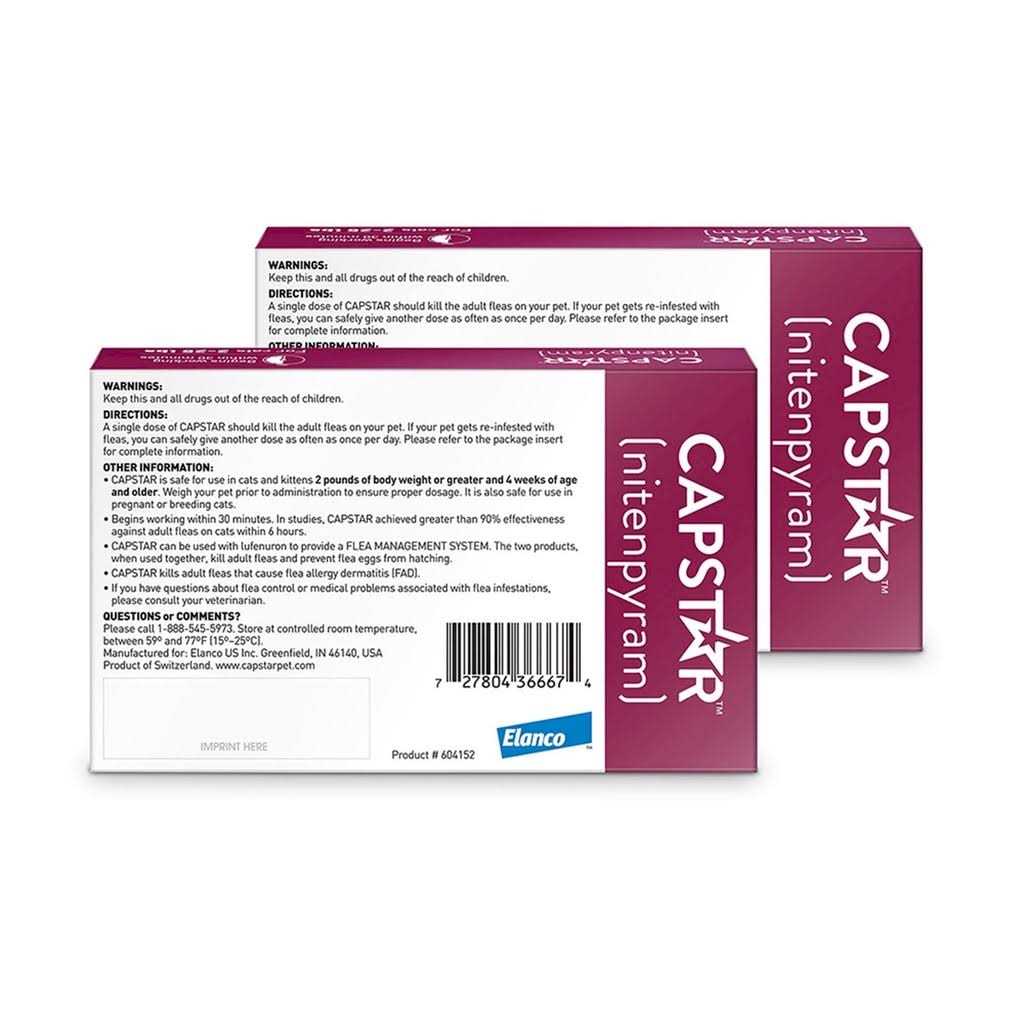 Capstar Flea Tablets for Cats 2-25 lbs