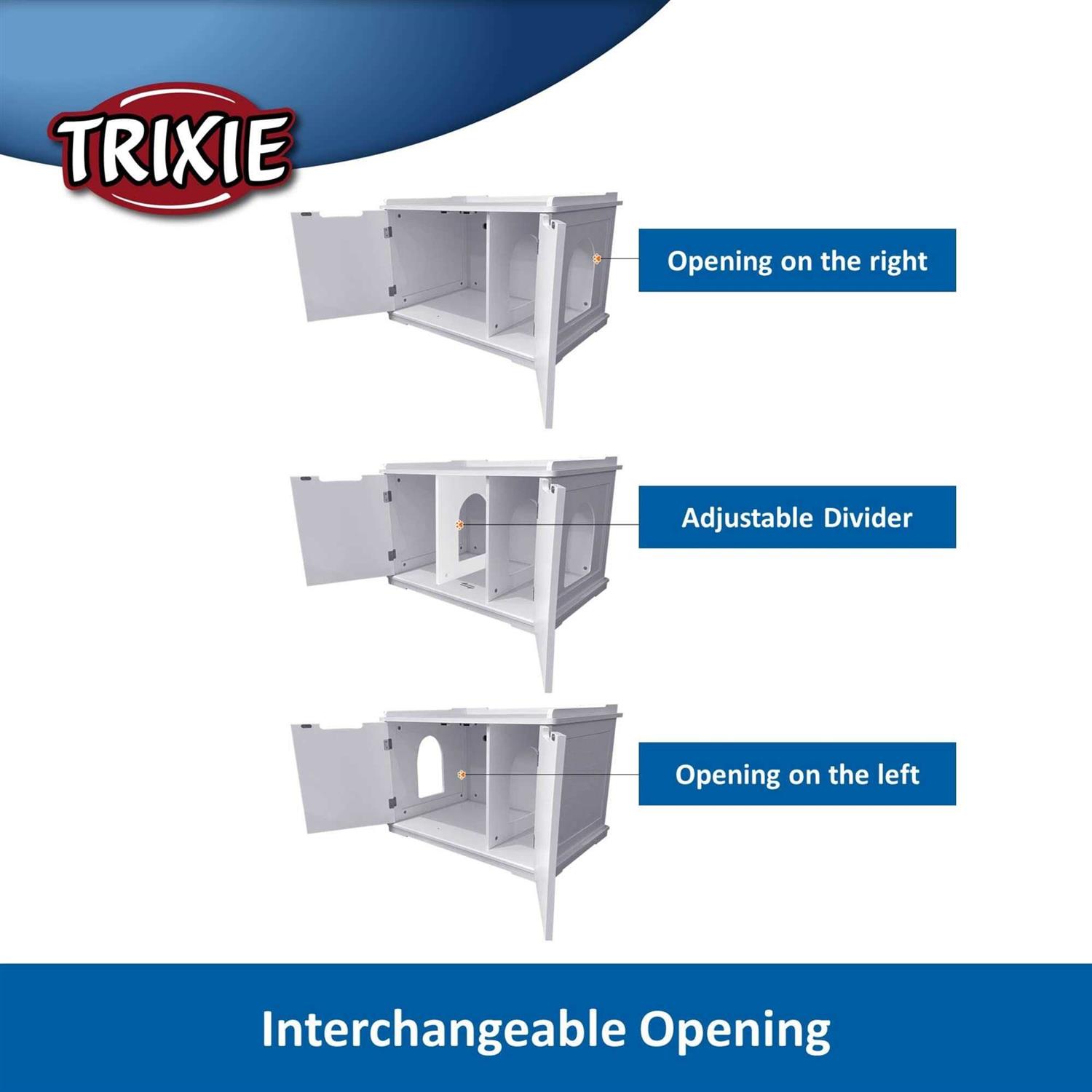 TRIXIE XL Wooden Cat House & Litter Box