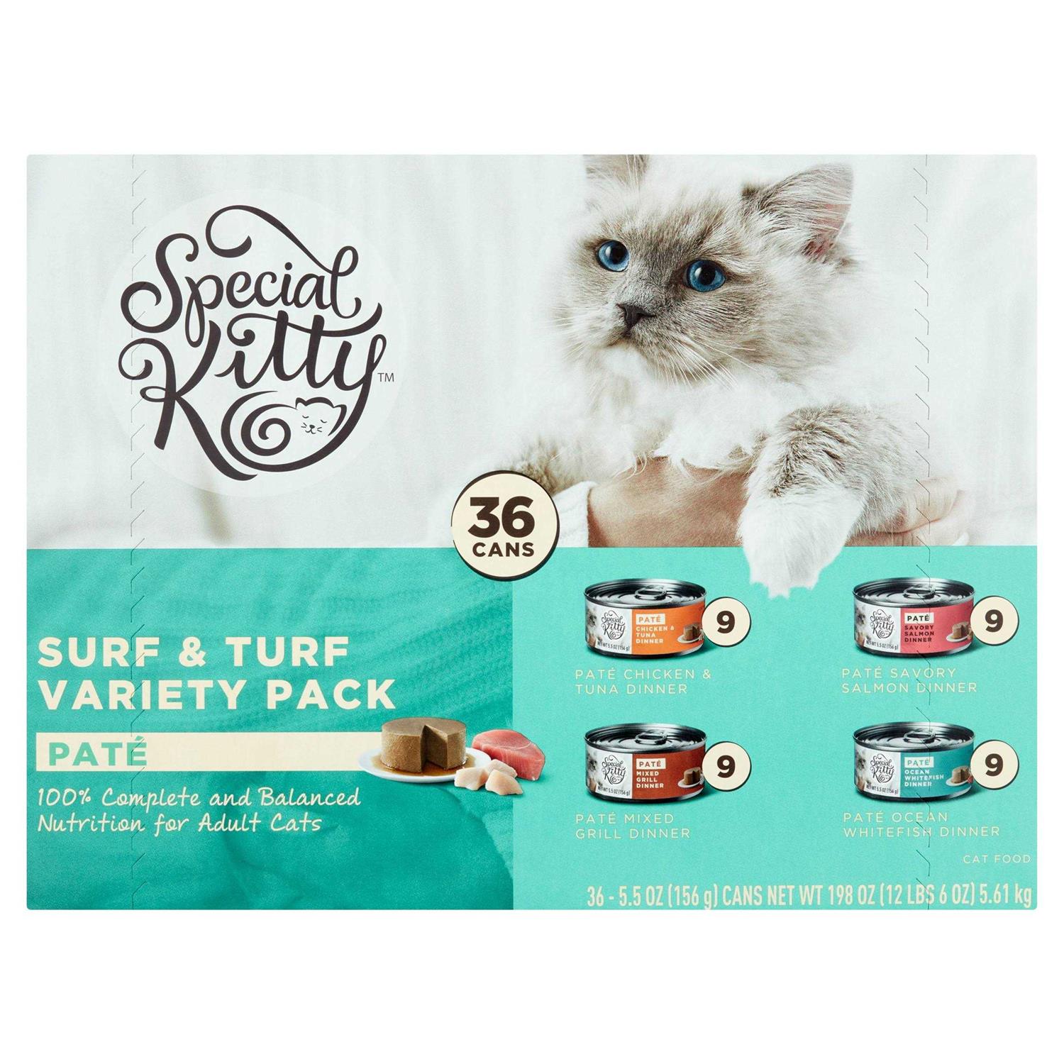 Special Kitty Surf & Turf Variety Pack Pate Cat Food