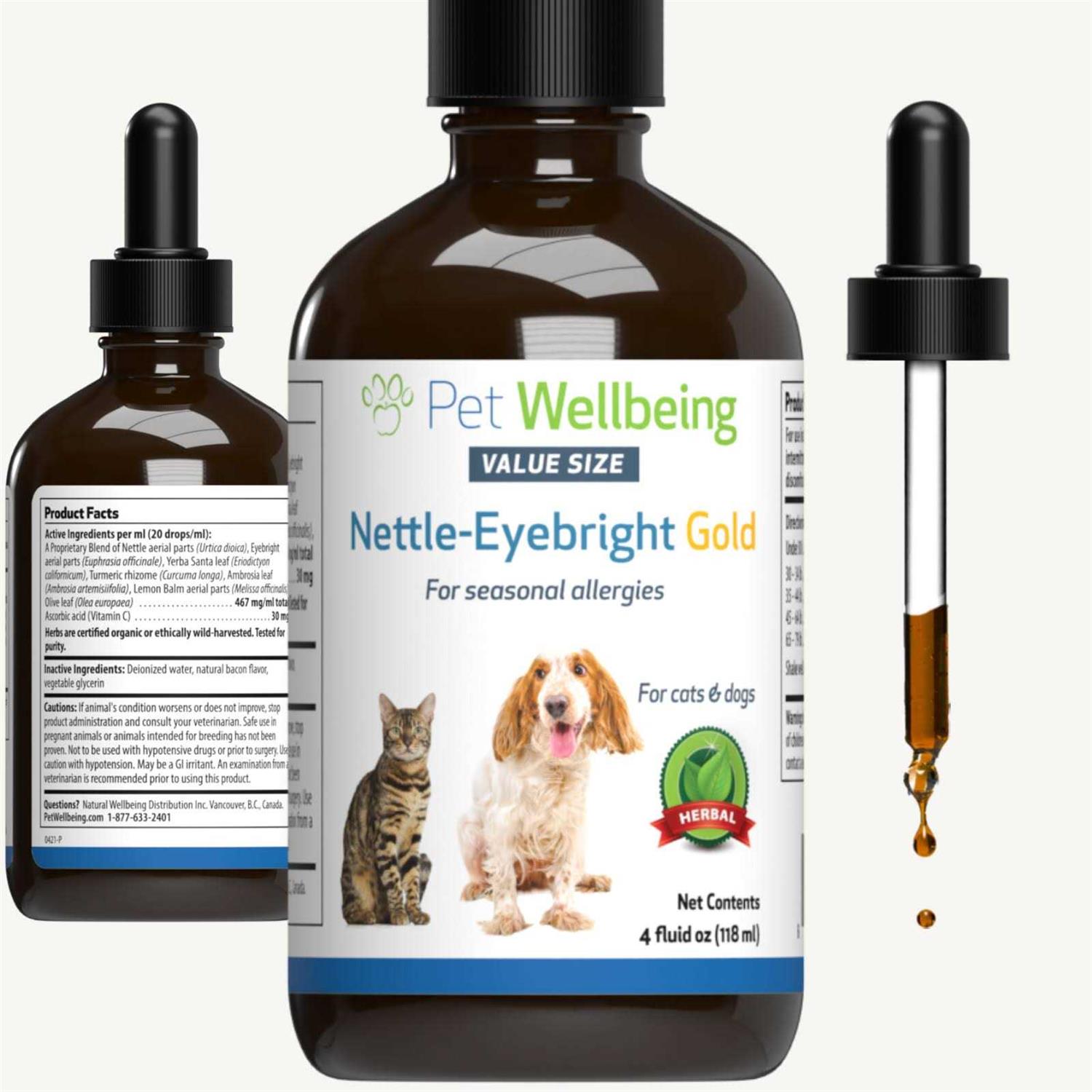 Pet Wellbeing Nettle Eyebright Gold for Dogs